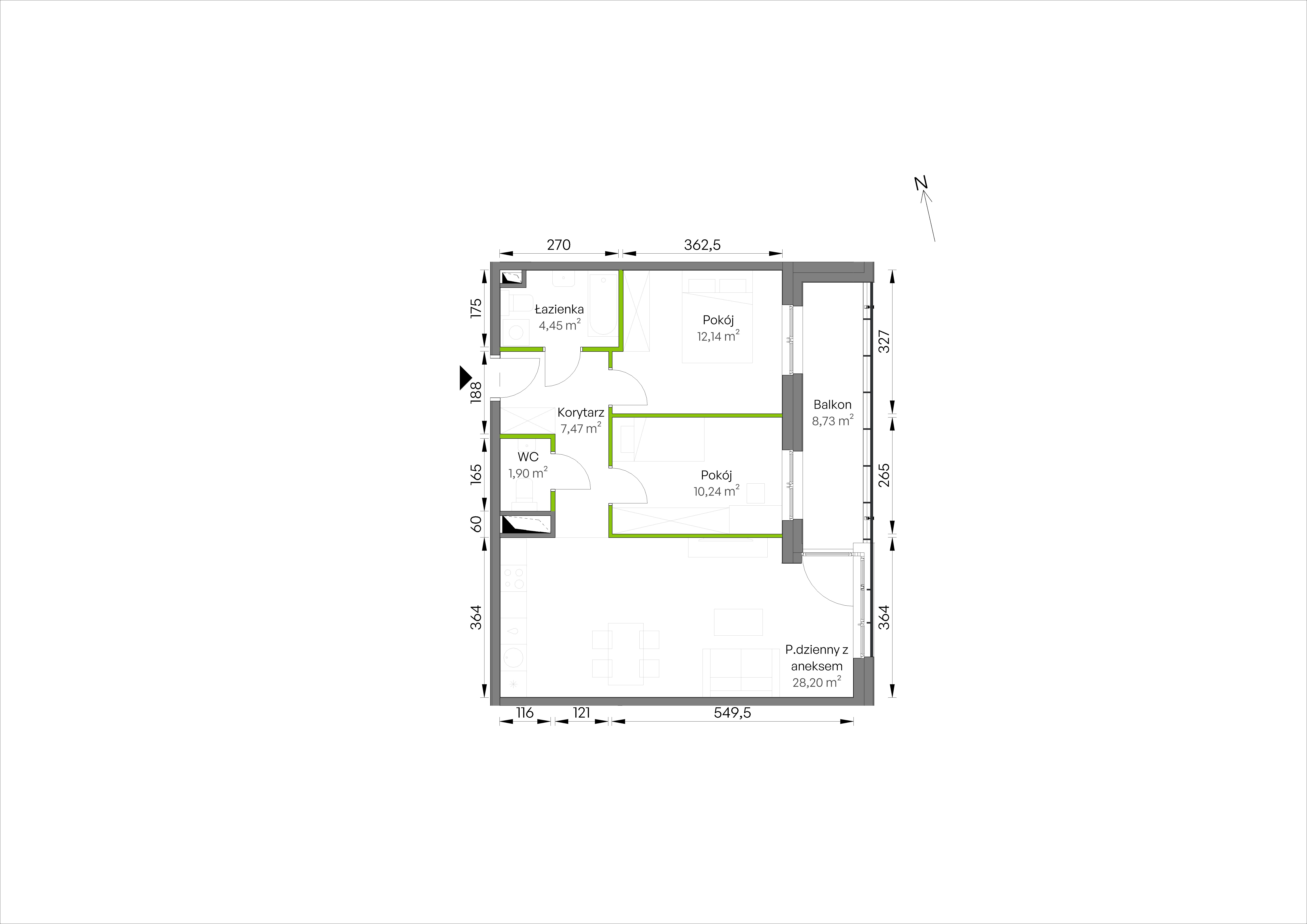 WUWA Vita – inwestycja Develia - lokal C1/02/28, budynek Etap III