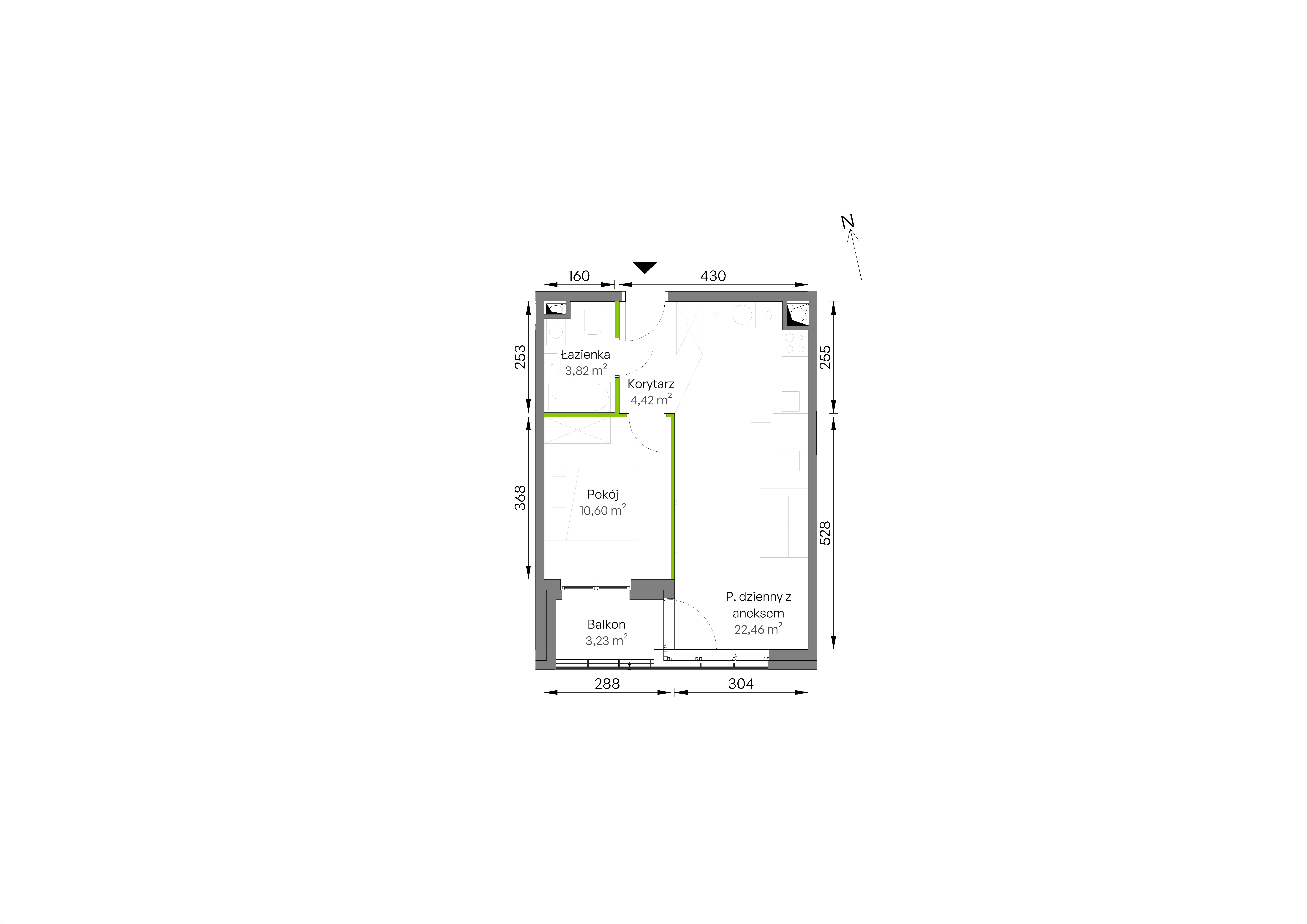 WUWA Vita – inwestycja Develia - lokal C2/02/15, budynek Etap III