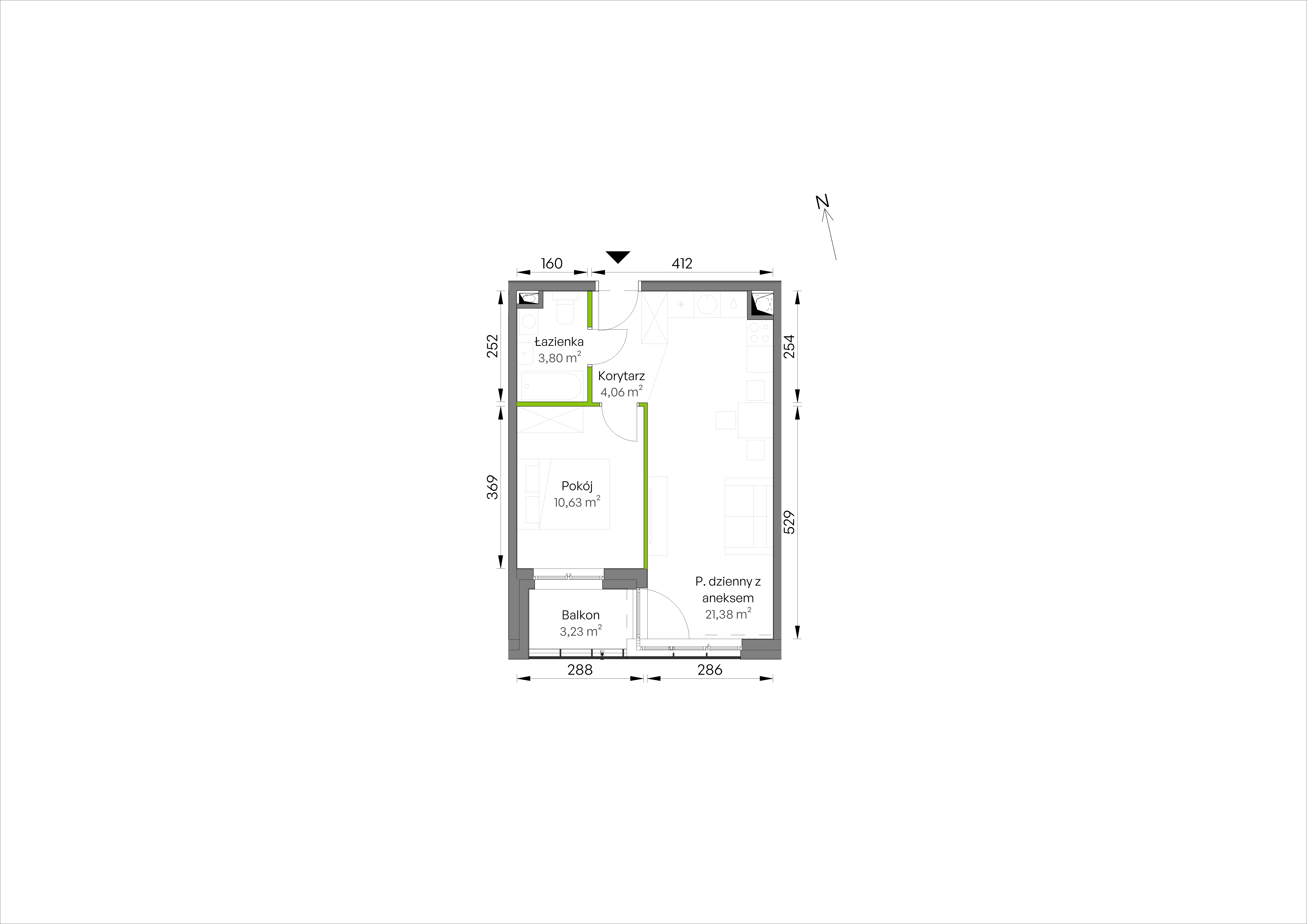 WUWA Vita – inwestycja Develia - lokal C2/02/16, budynek Etap III