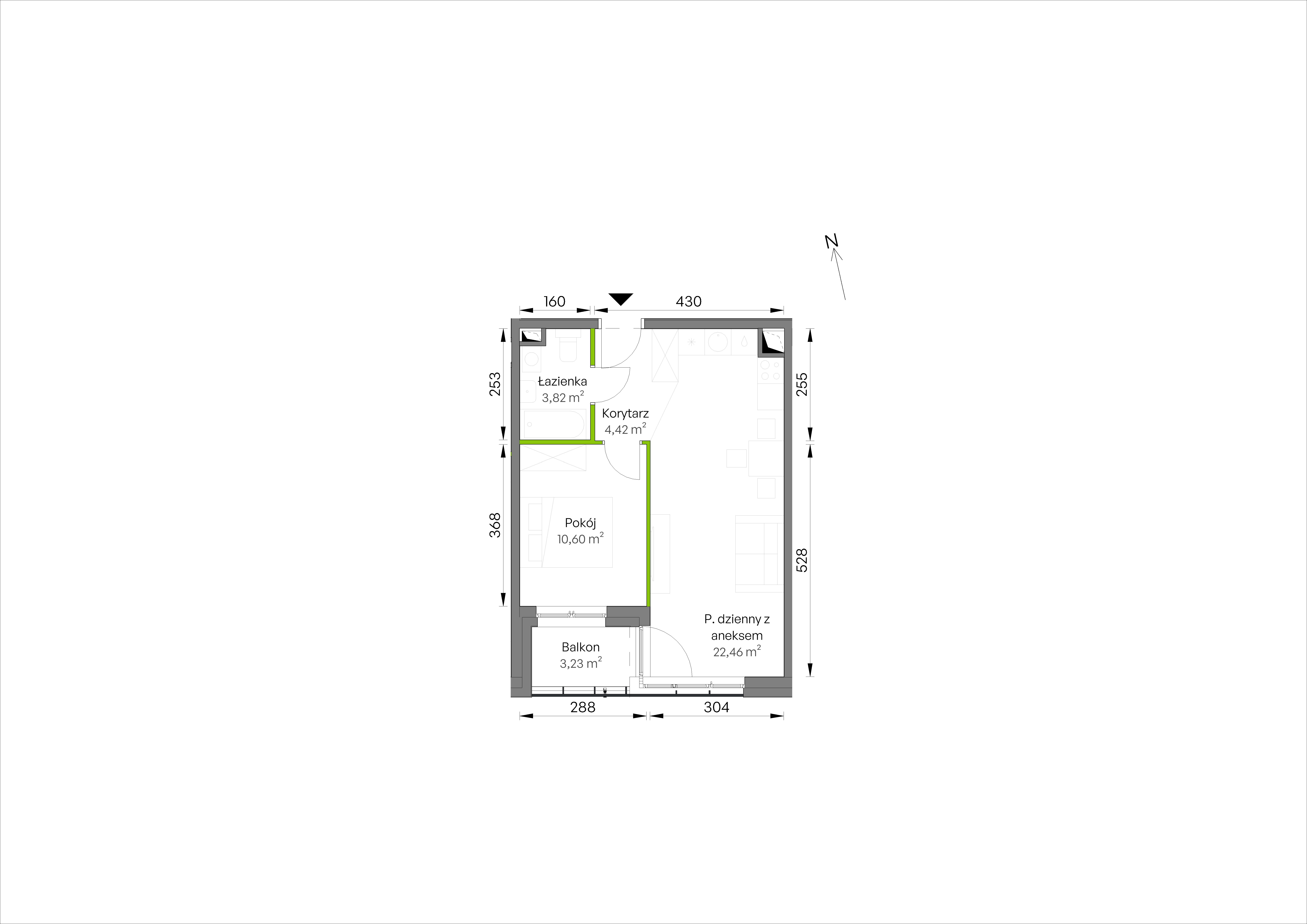 WUWA Vita – inwestycja Develia - lokal C3/02/16, budynek Etap III