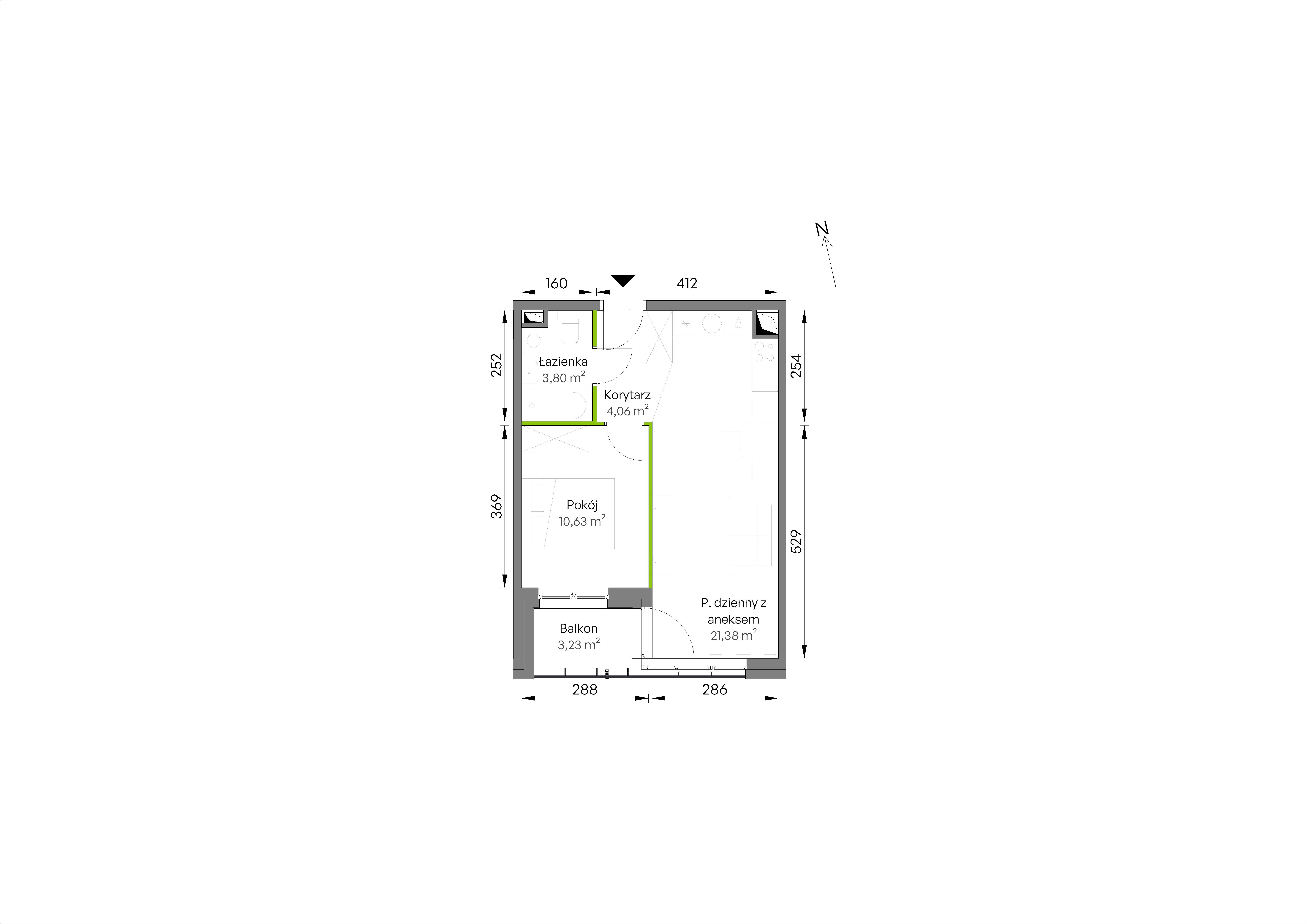 WUWA Vita – inwestycja Develia - lokal C3/02/15, budynek Etap III