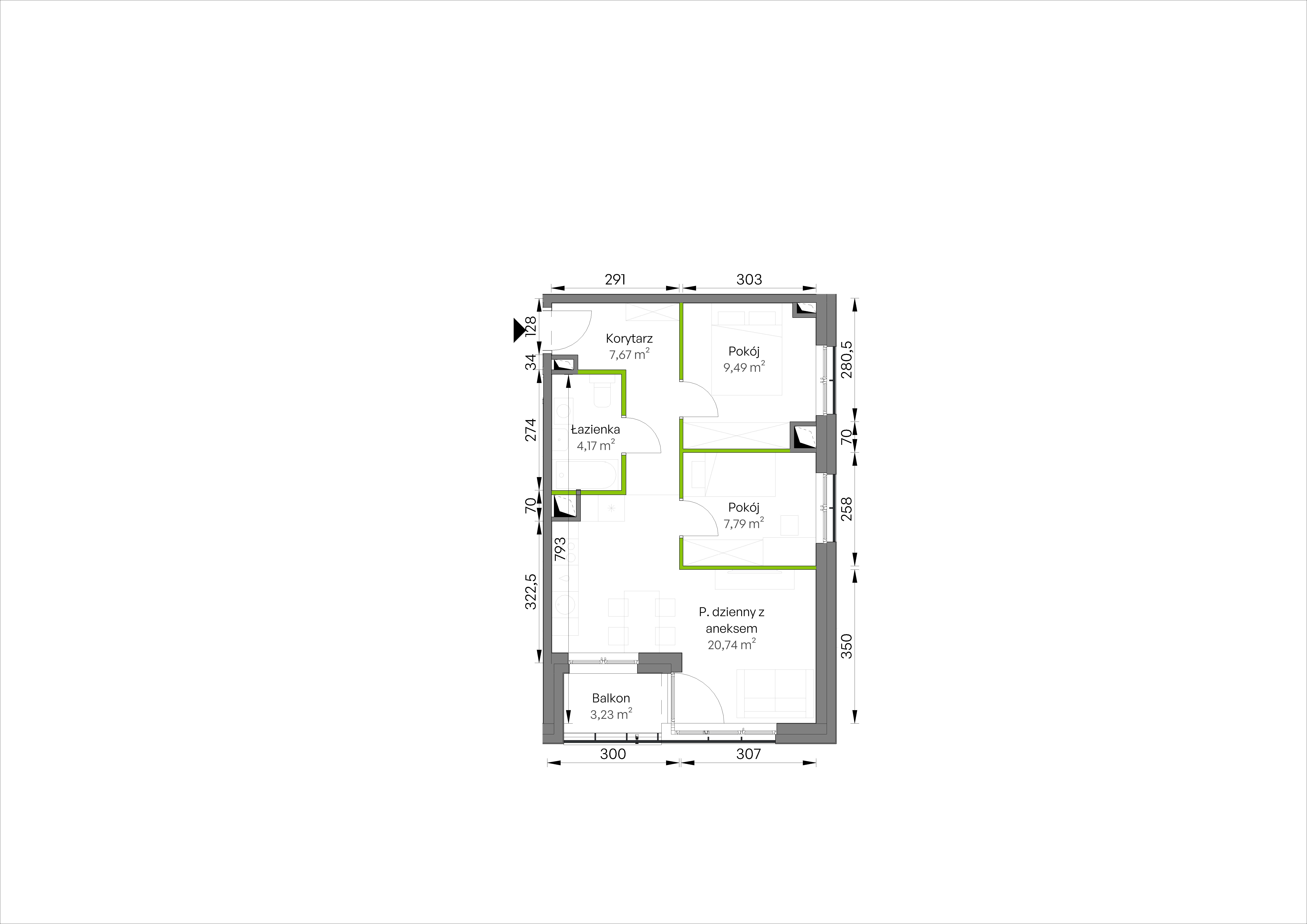 WUWA Vita – inwestycja Develia - lokal D1/02/14, budynek Etap III
