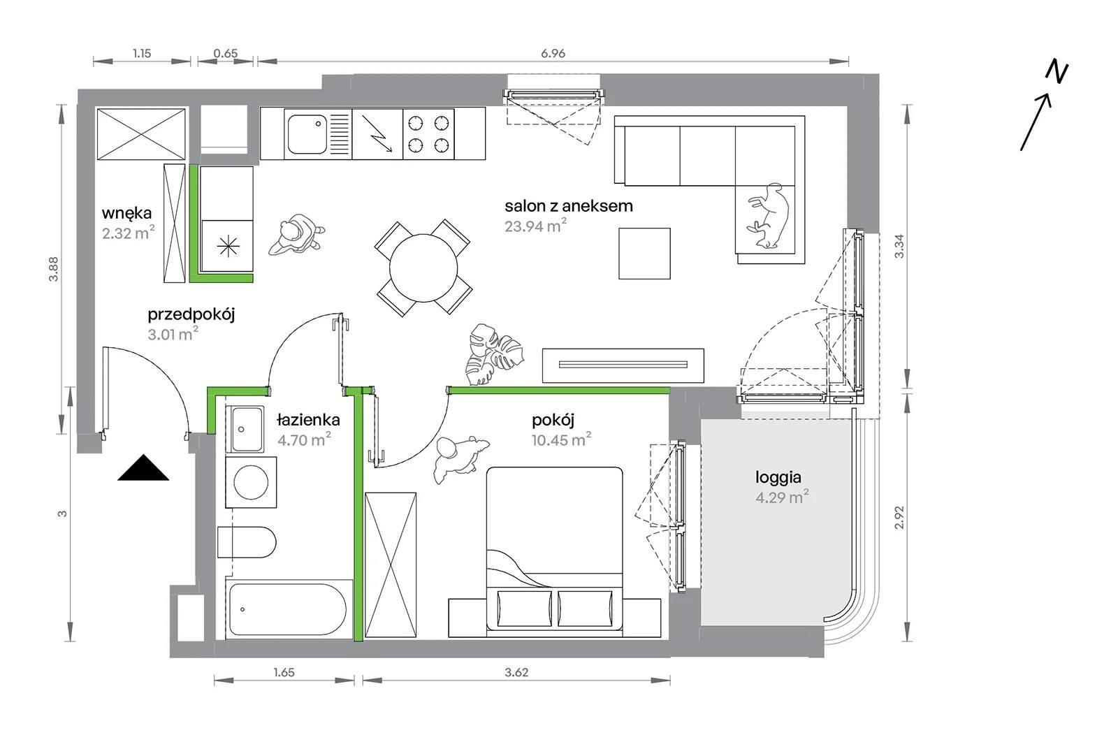 M Bemowo – inwestycja Develia - lokal AA0204/4, budynek Etap IV