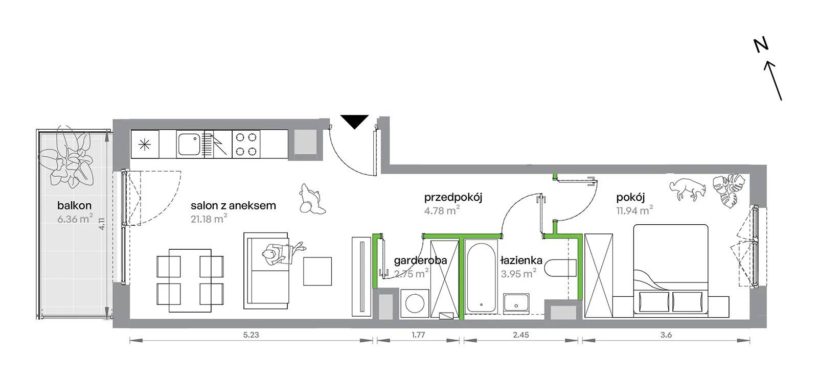 M Bemowo – inwestycja Develia - lokal BB0303/4, budynek Etap IV
