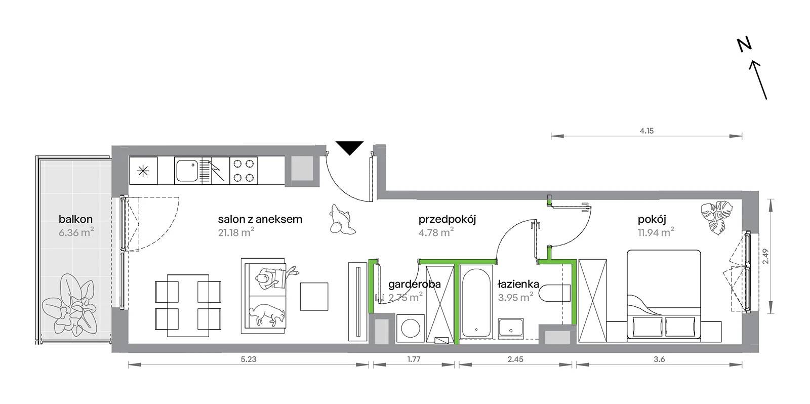 M Bemowo – inwestycja Develia - lokal BB0403/4, budynek Etap IV