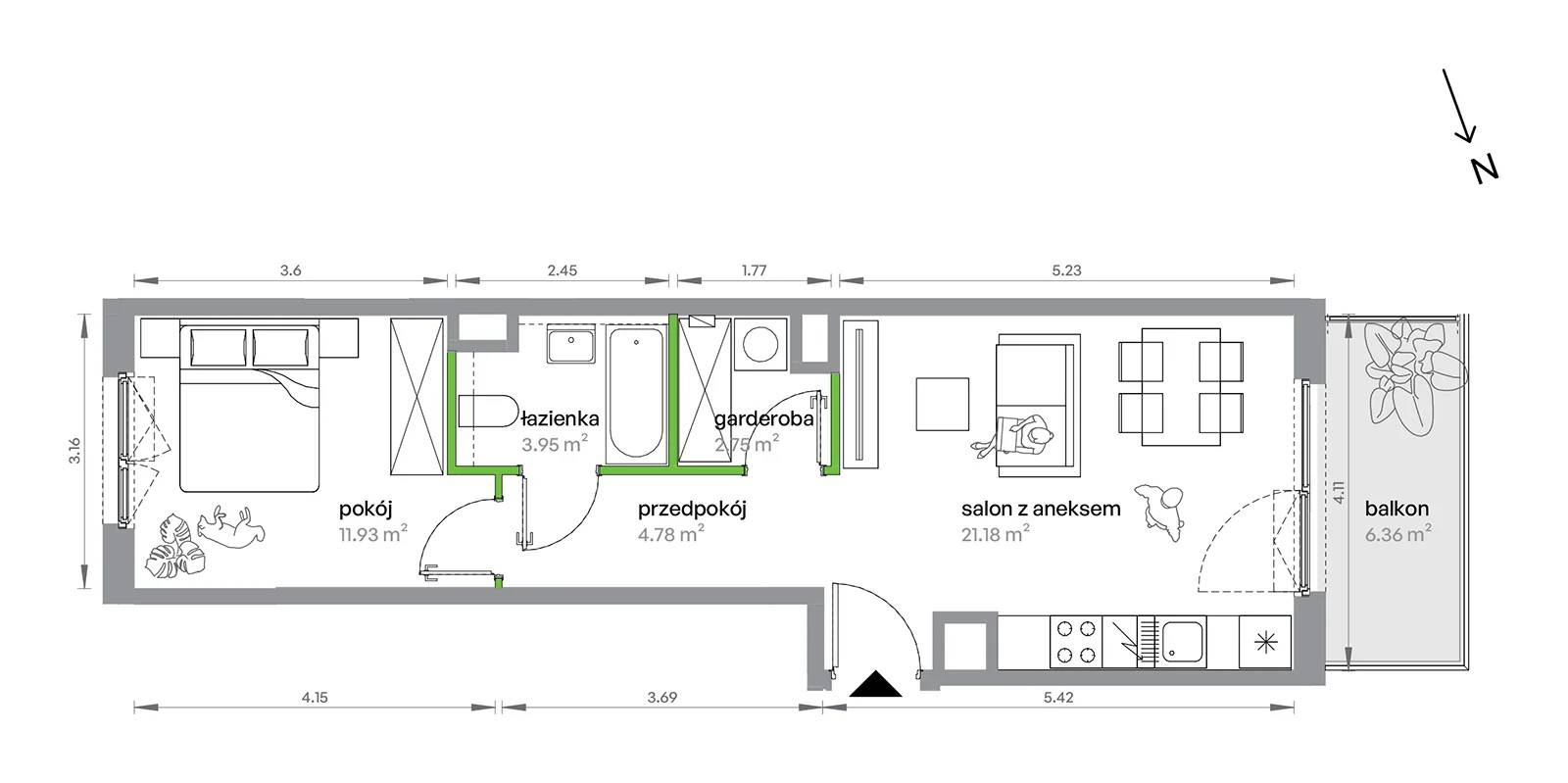 M Bemowo – inwestycja Develia - lokal BB0103/4, budynek Etap IV