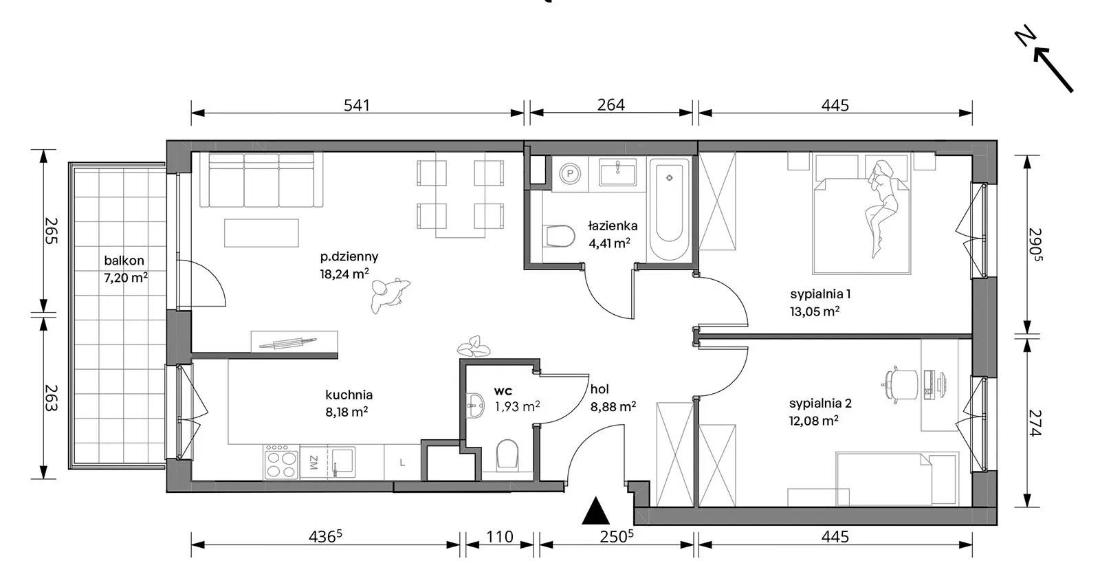Trzcinowa Vita – inwestycja Develia - lokal 18A/017, budynek Etap I