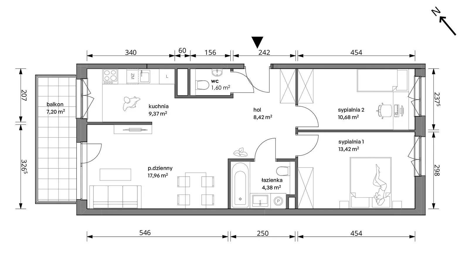 Trzcinowa Vita – inwestycja Develia - lokal 18A/047, budynek Etap I