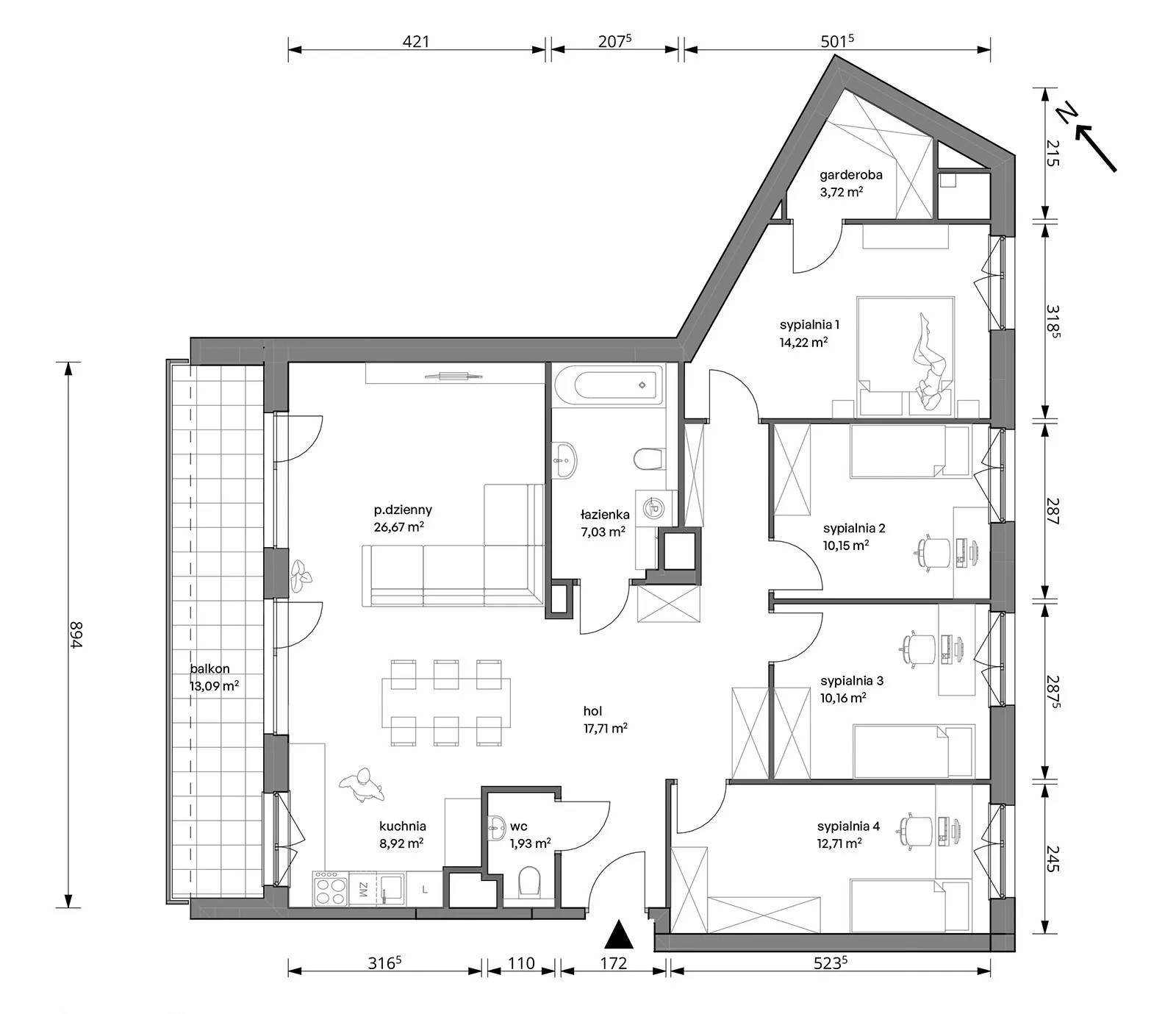 Trzcinowa Vita – inwestycja Develia - lokal 18A/023, budynek Etap I