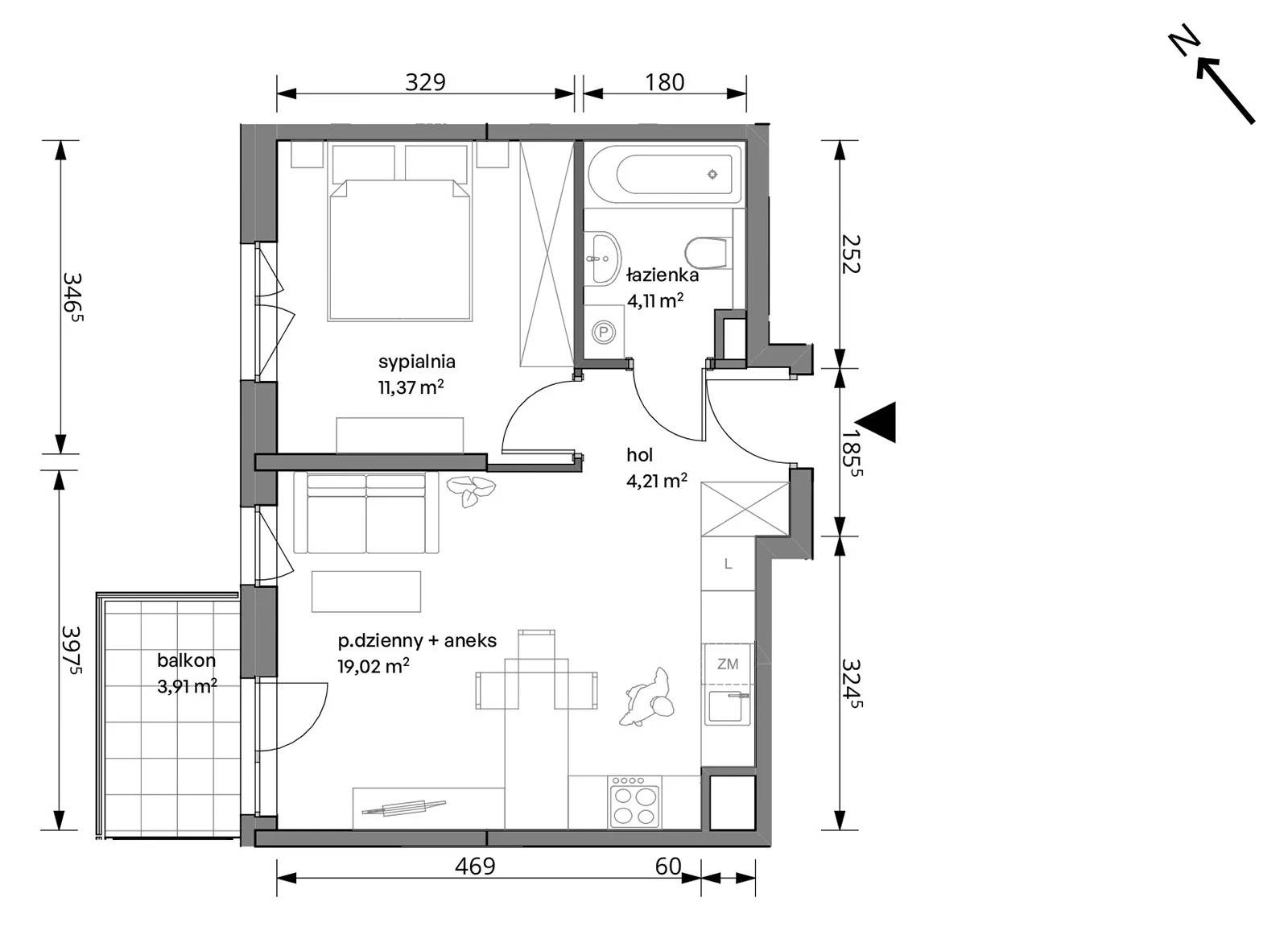 Trzcinowa Vita – inwestycja Develia - lokal 18A/037, budynek Etap I