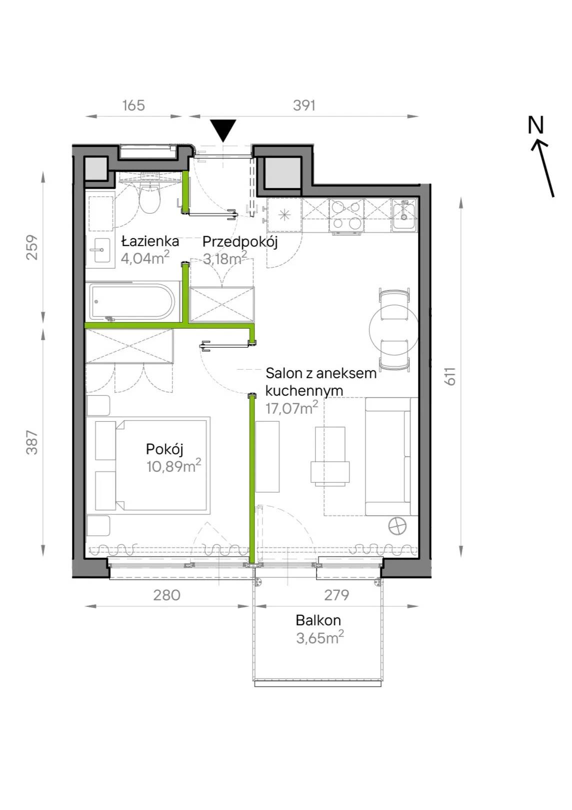 Bemowo Vita – inwestycja Develia - lokal A2/52, budynek Etap IV