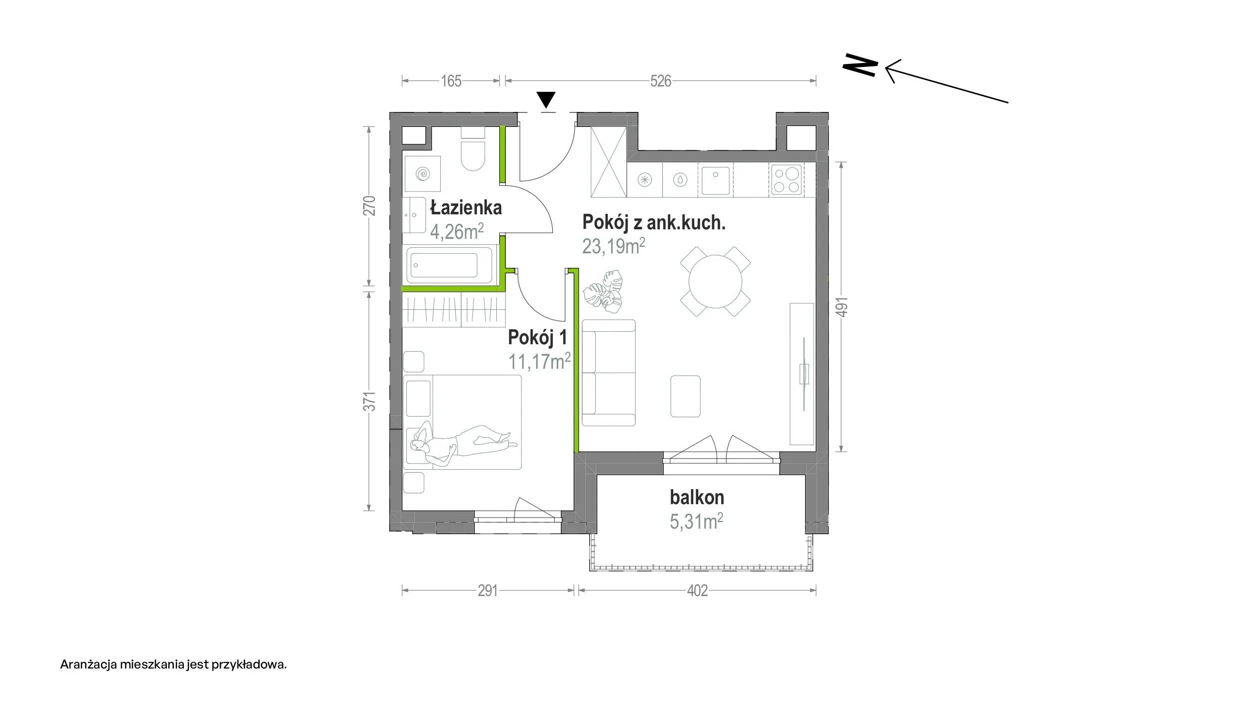 Głębocka Vita – inwestycja Develia - lokal B.B.3.08, budynek Etap I