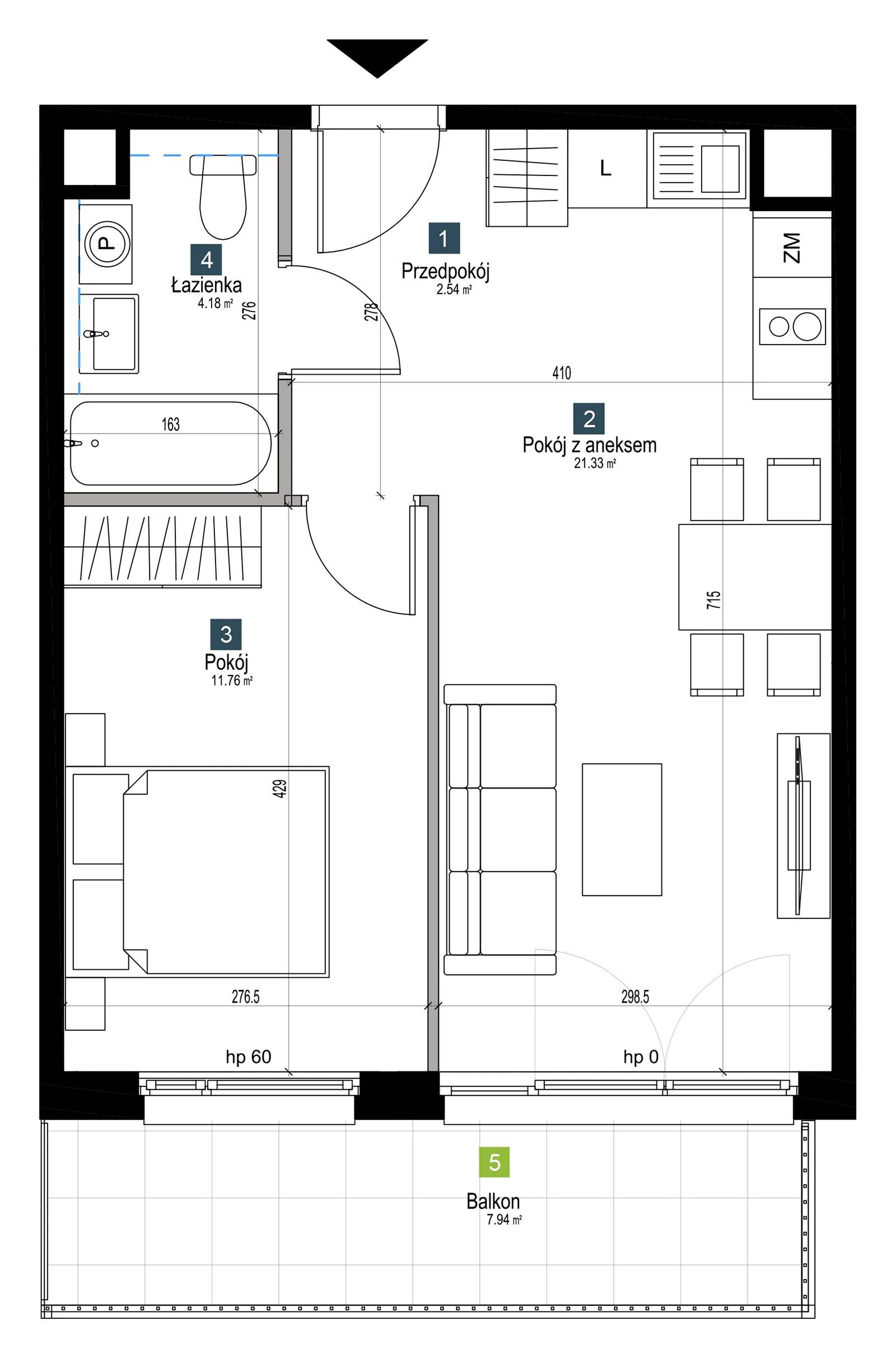 Pilczycka Vita – inwestycja Develia - lokal BA0207, budynek Etap I