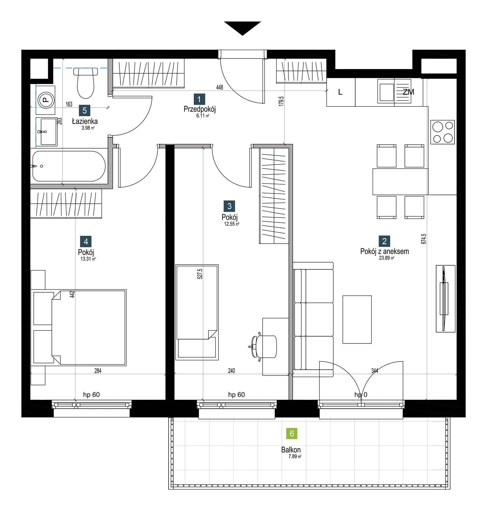 Pilczycka Vita – inwestycja Develia - lokal BA0206, budynek Etap I