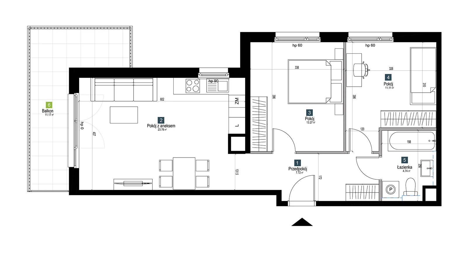 Pilczycka Vita – inwestycja Develia - lokal BA0208, budynek Etap I