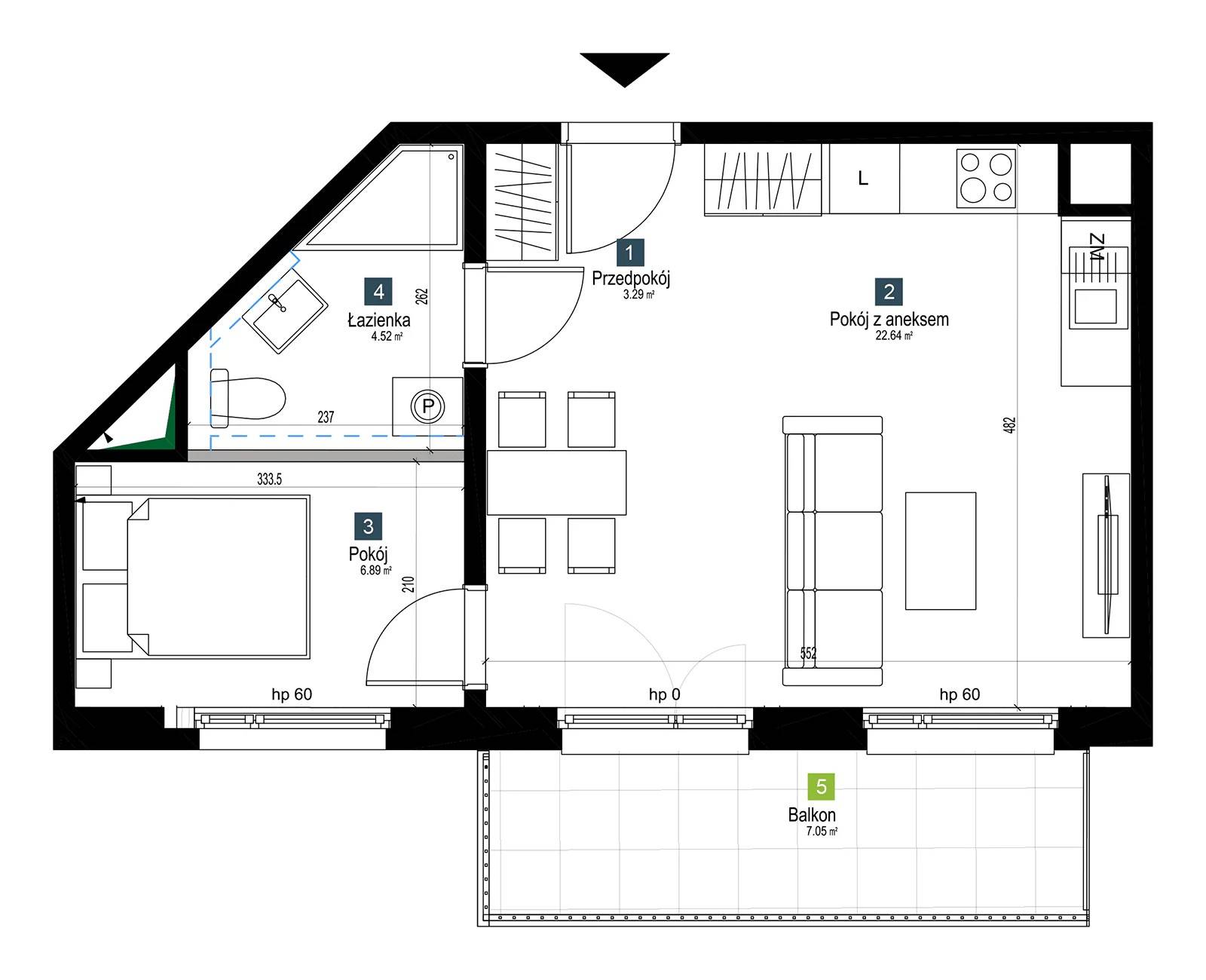 Pilczycka Vita – inwestycja Develia - lokal BB0304, budynek Etap I