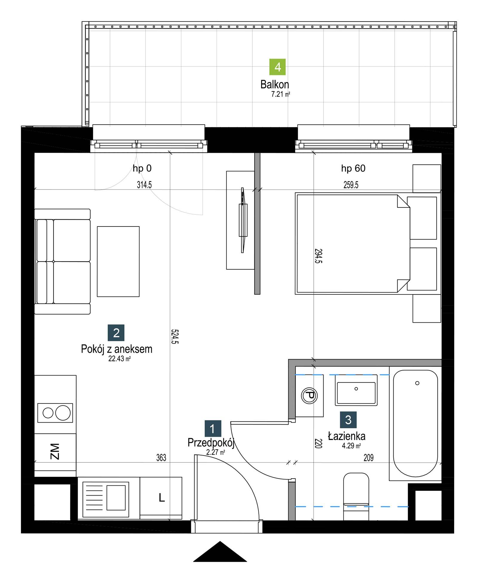 Pilczycka Vita – inwestycja Develia - lokal AA0205, budynek Etap I