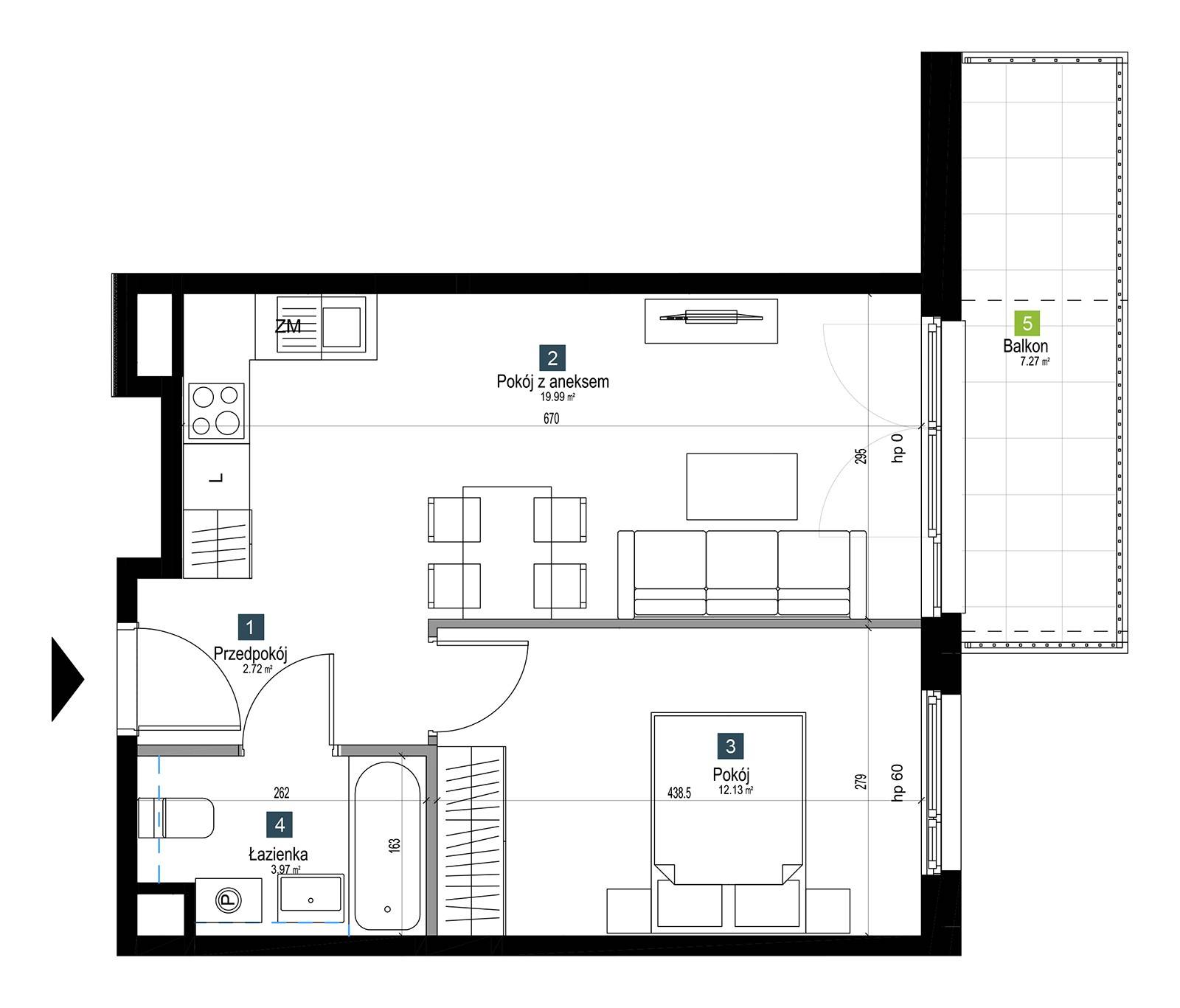 Pilczycka Vita – inwestycja Develia - lokal AA0401, budynek Etap I