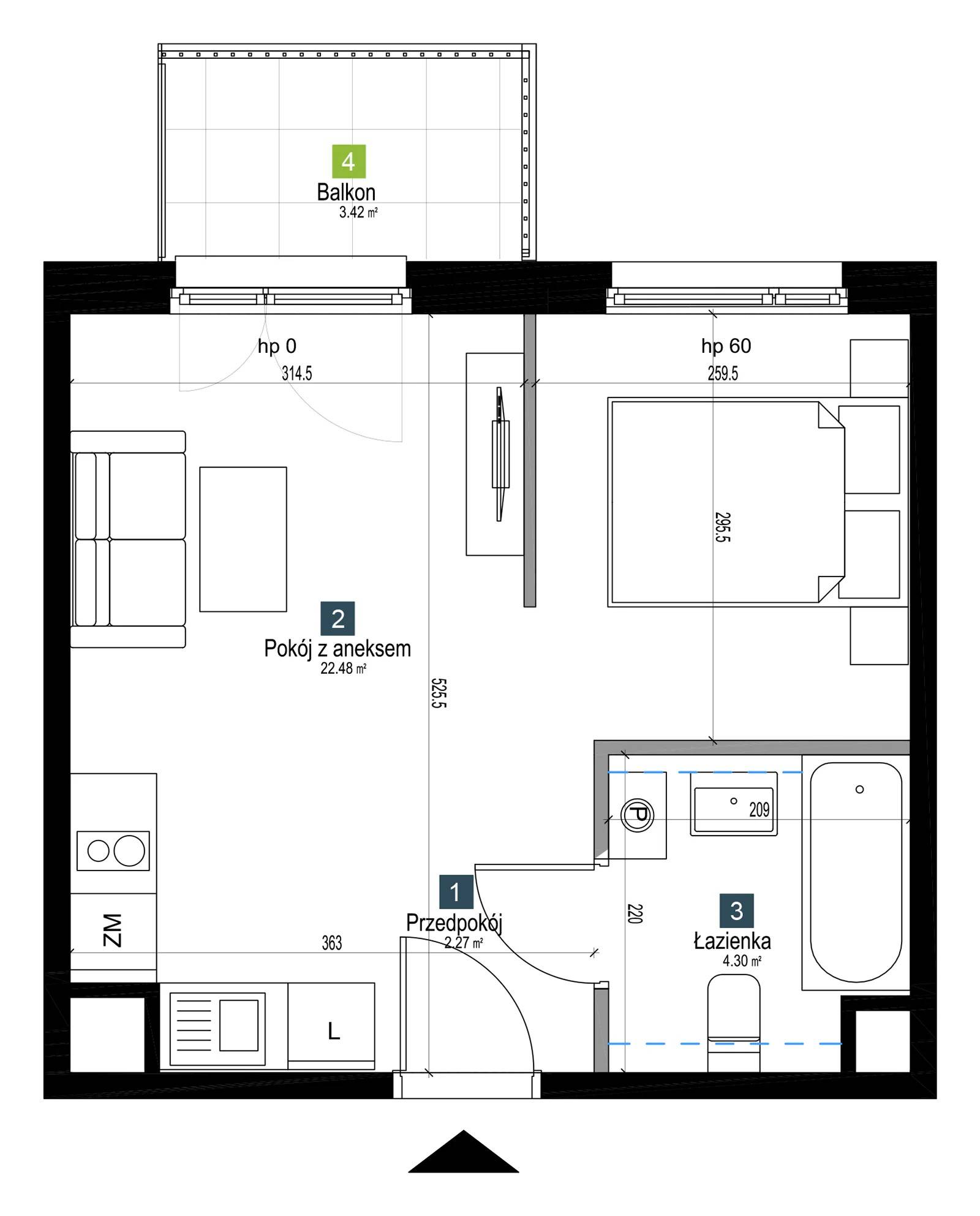 Pilczycka Vita – inwestycja Develia - lokal AB0104, budynek Etap I