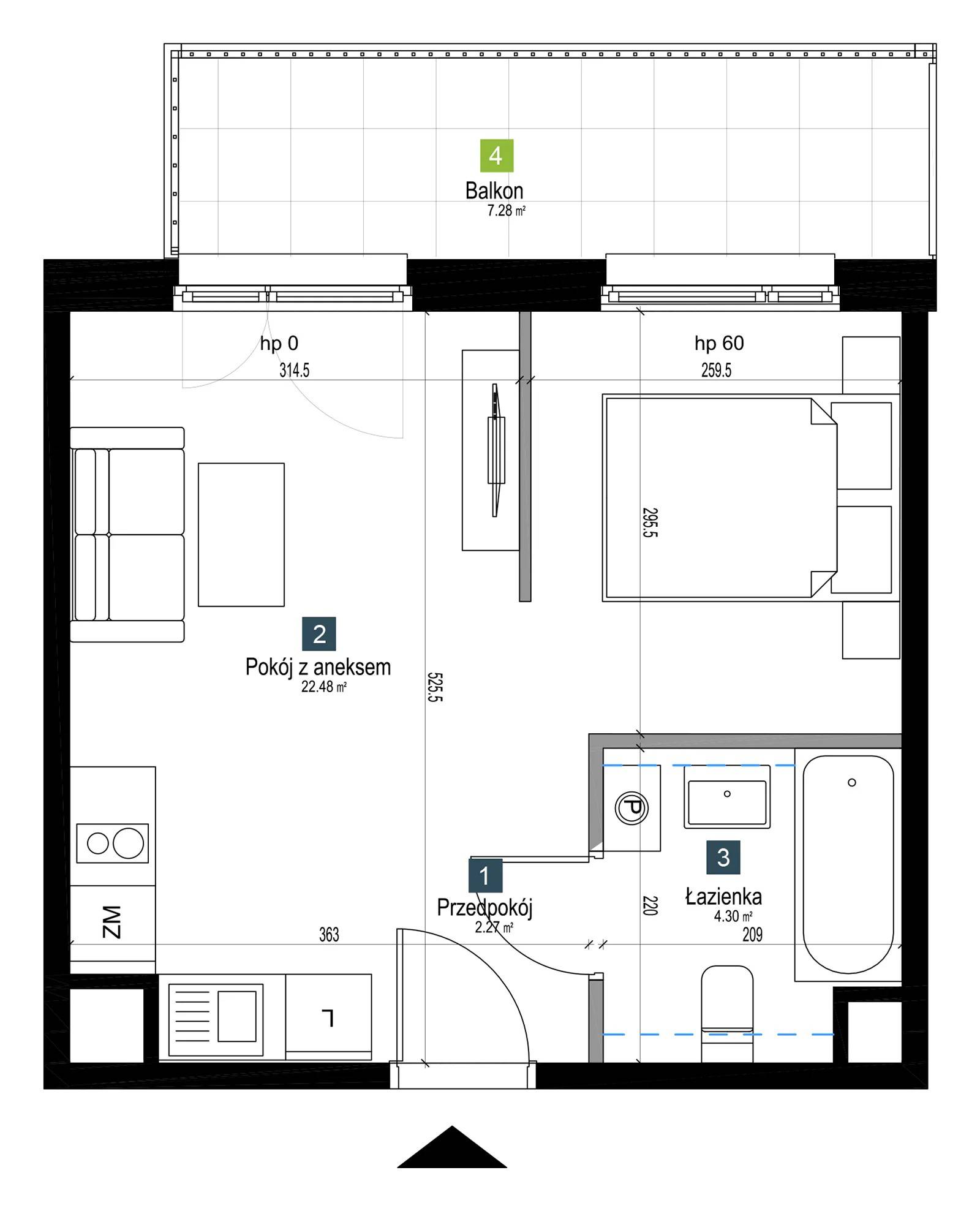 Pilczycka Vita – inwestycja Develia - lokal AB0105, budynek Etap I