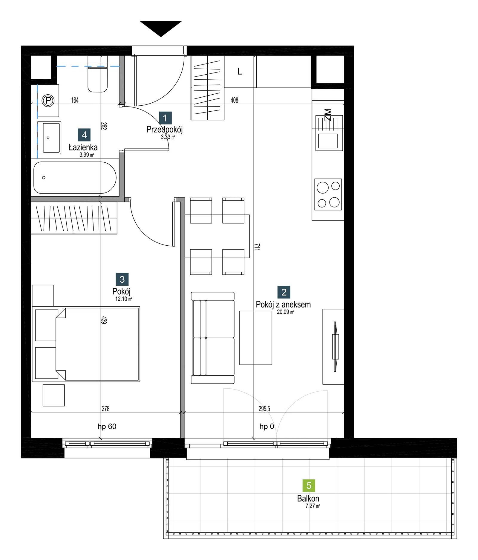 Pilczycka Vita – inwestycja Develia - lokal AB0301, budynek Etap I