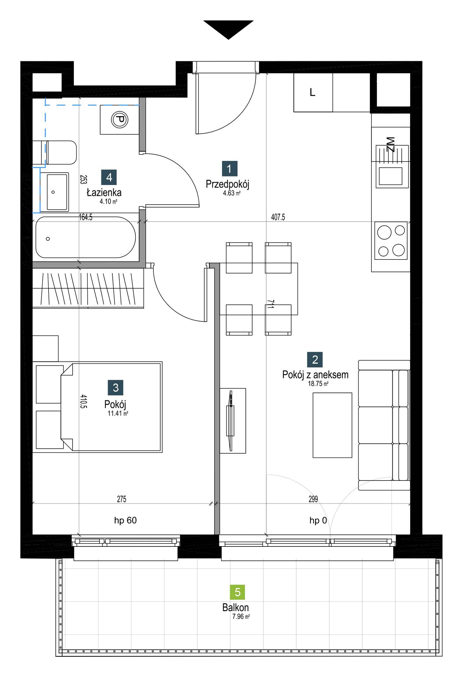 Pilczycka Vita – inwestycja Develia - lokal AB0302, budynek Etap I