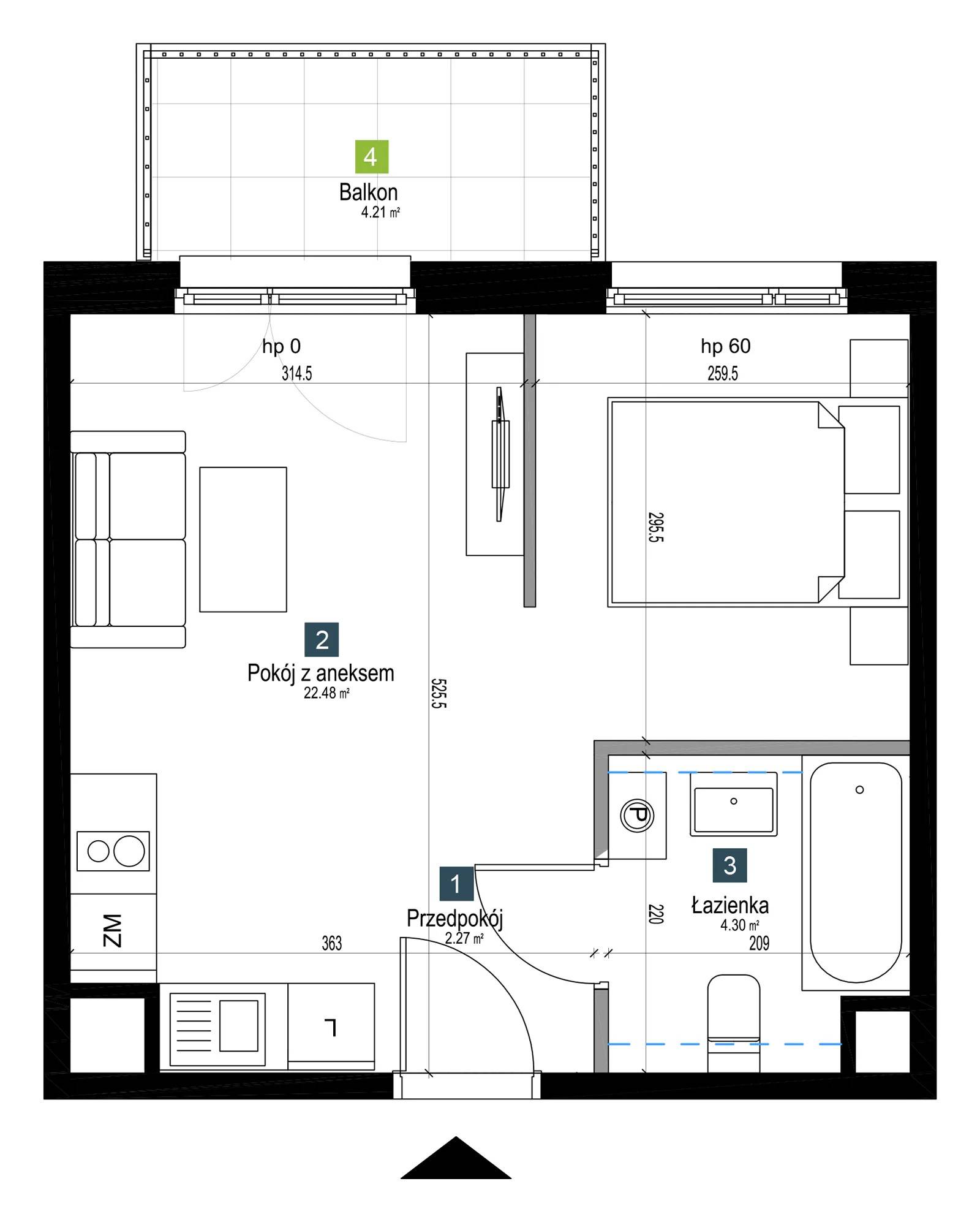 Pilczycka Vita – inwestycja Develia - lokal AB0305, budynek Etap I