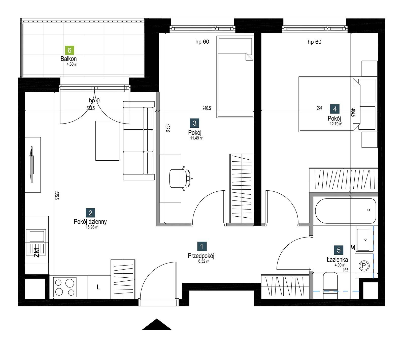 Pilczycka Vita – inwestycja Develia - lokal AB0308, budynek Etap I