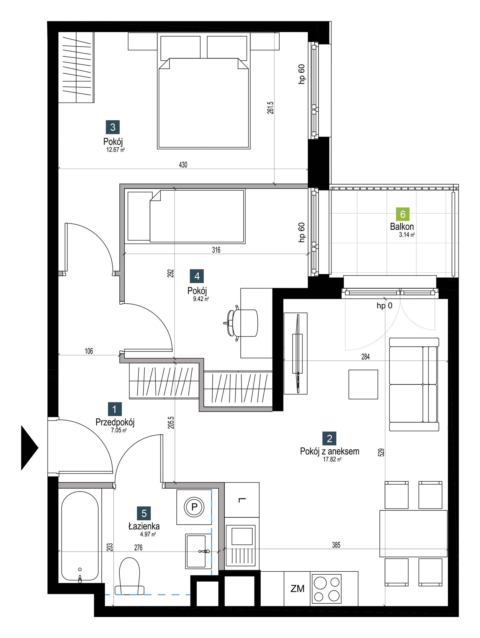 Pilczycka Vita – inwestycja Develia - lokal BA0103, budynek Etap I