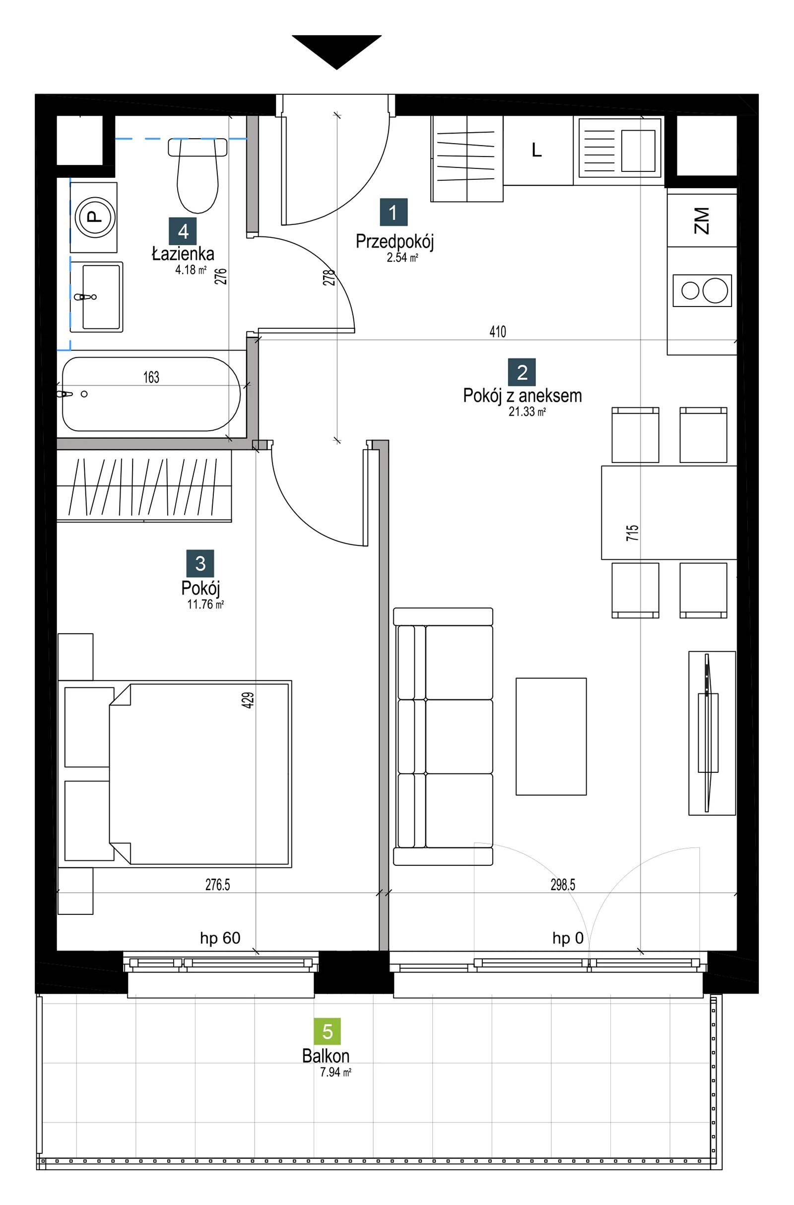 Pilczycka Vita – inwestycja Develia - lokal BA0107, budynek Etap I