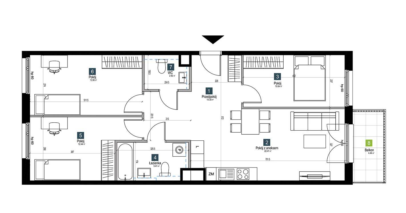 Pilczycka Vita – inwestycja Develia - lokal BA0305, budynek Etap I