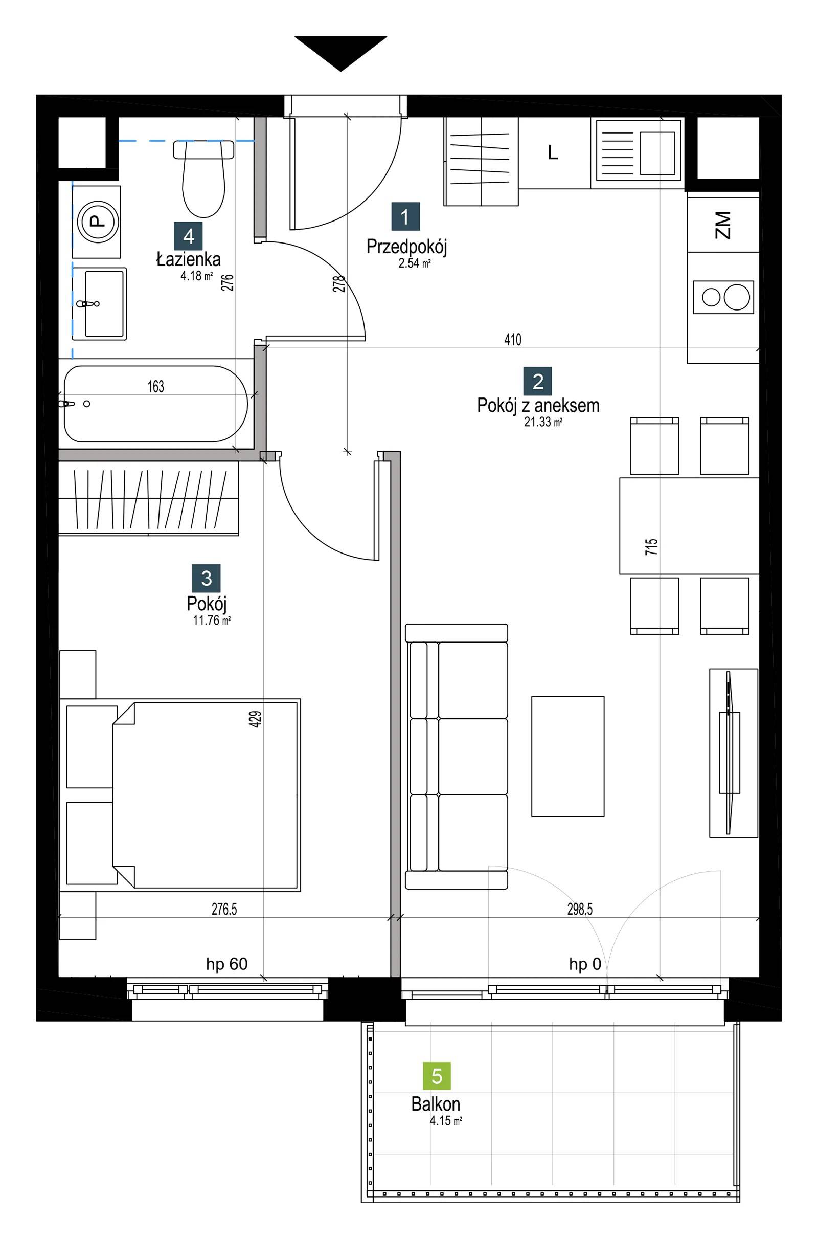 Pilczycka Vita – inwestycja Develia - lokal BA0307, budynek Etap I