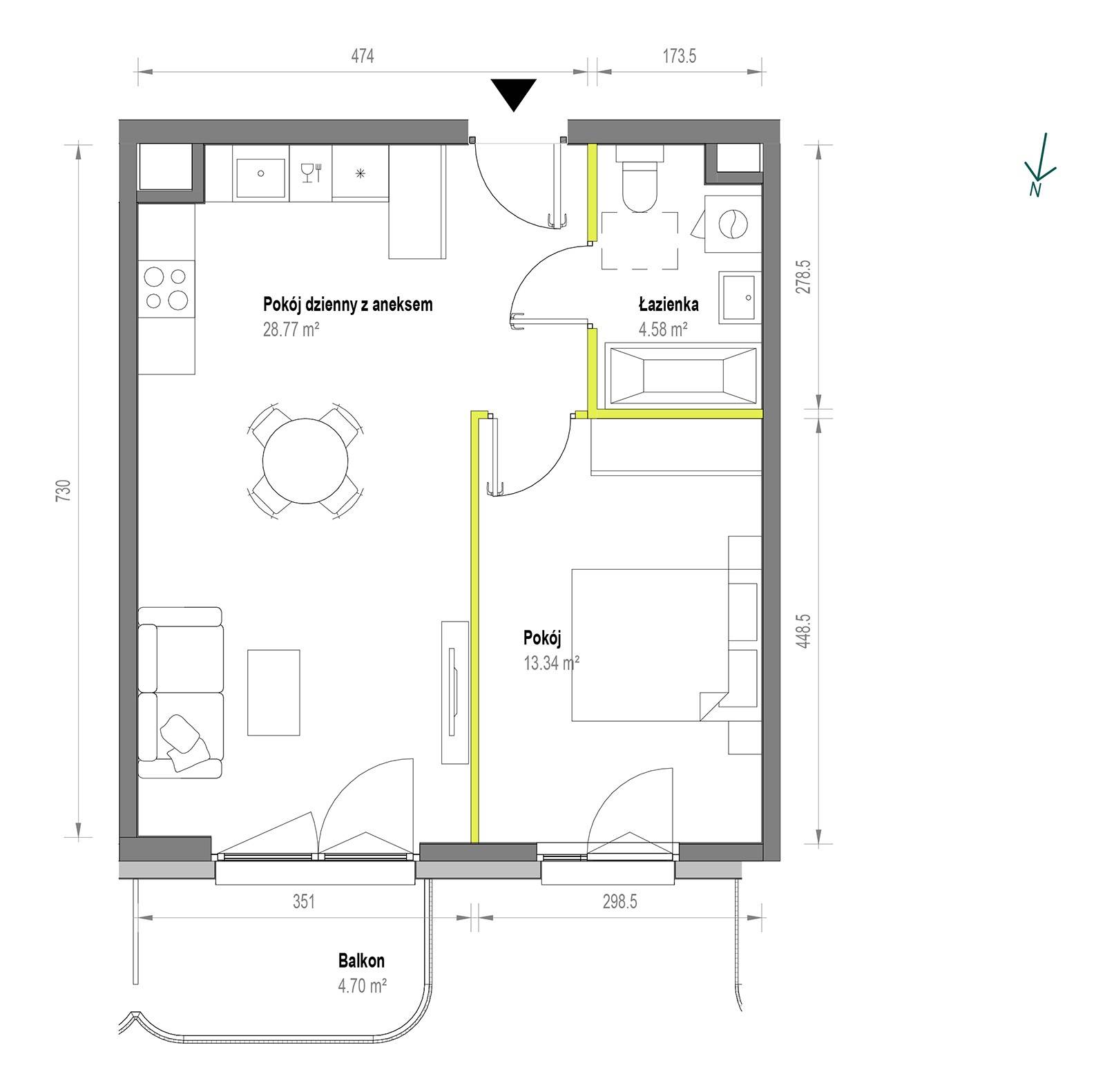 Skorosze Vita – inwestycja Develia - lokal B/1/120, budynek Etap I