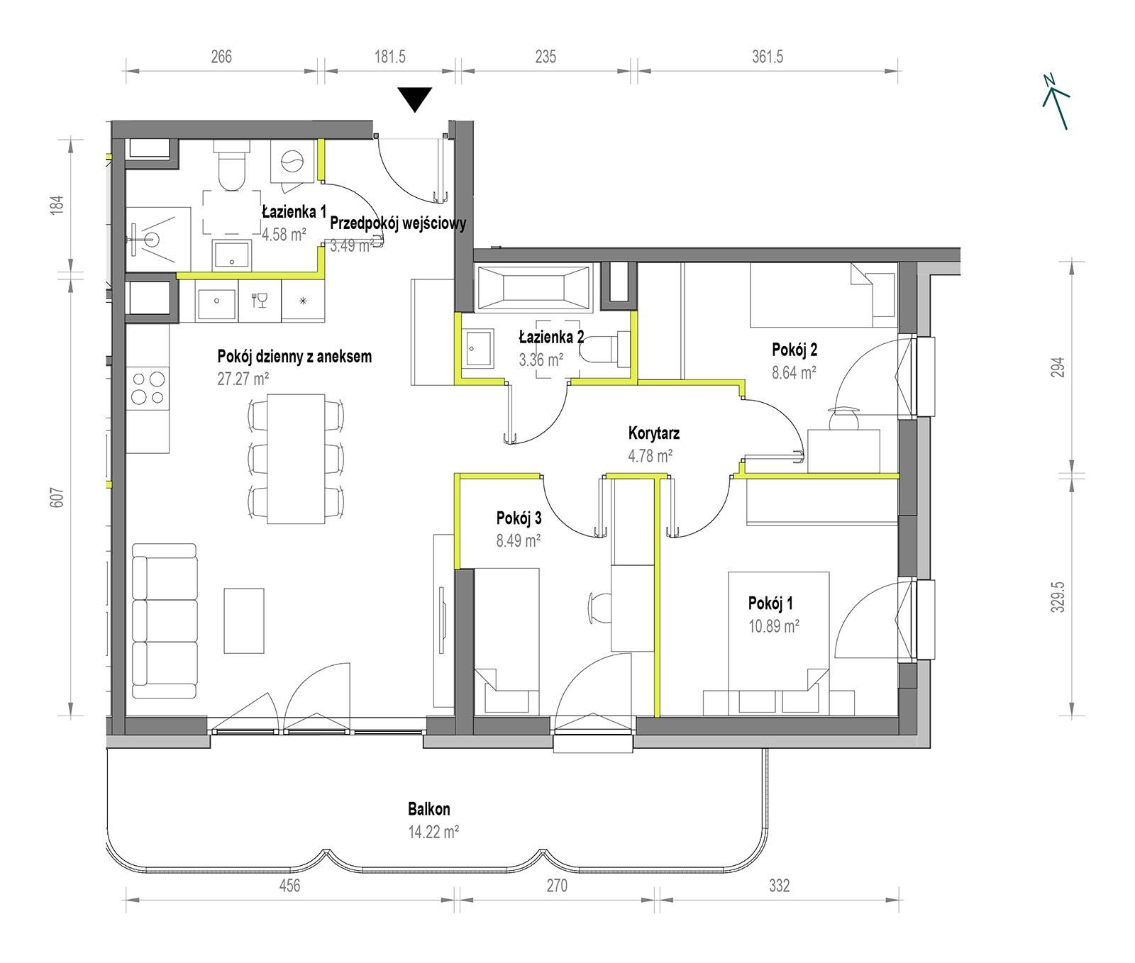 Skorosze Vita – inwestycja Develia - lokal B/2/153, budynek Etap I
