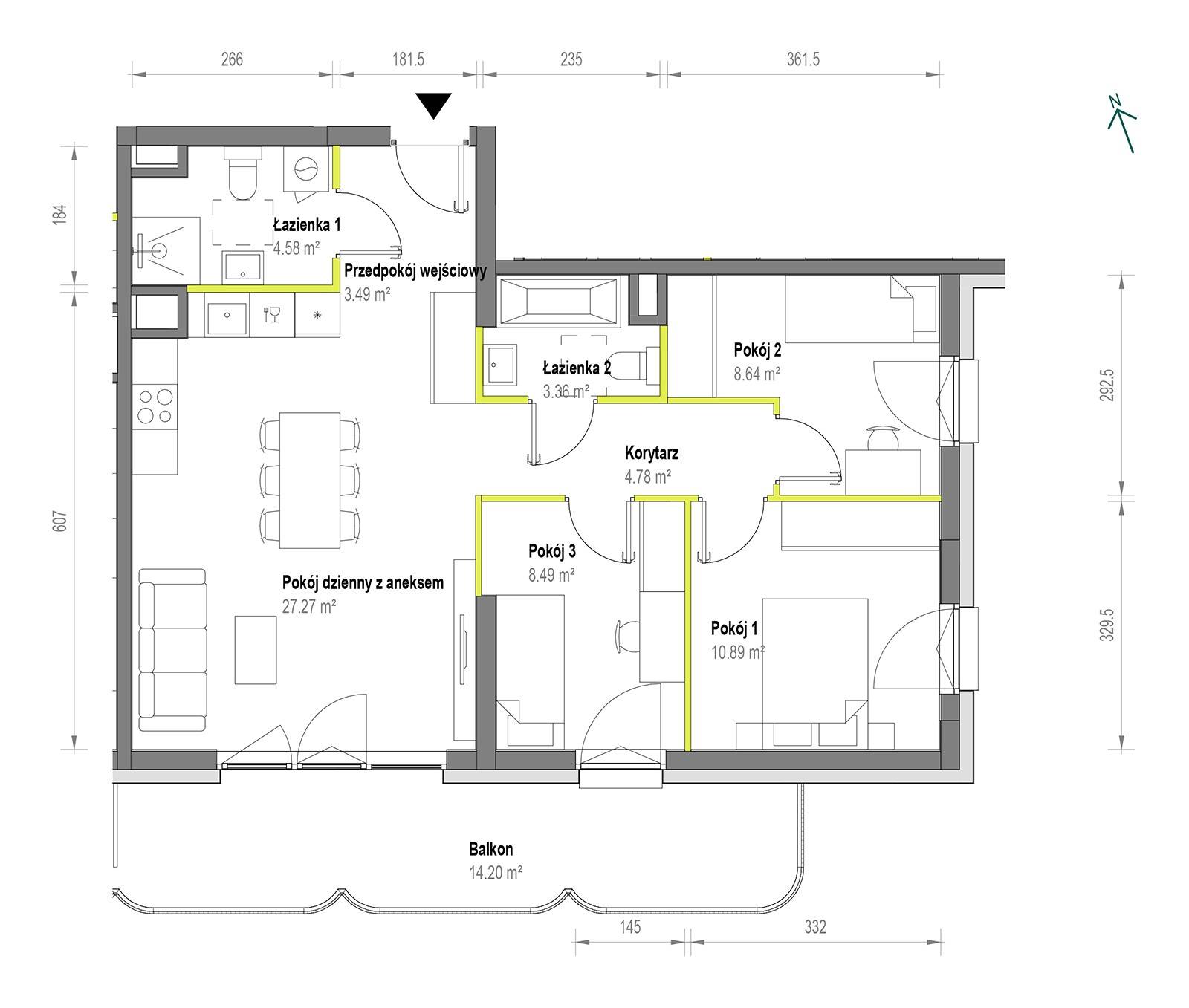 Skorosze Vita – inwestycja Develia - lokal B/2/133, budynek Etap I