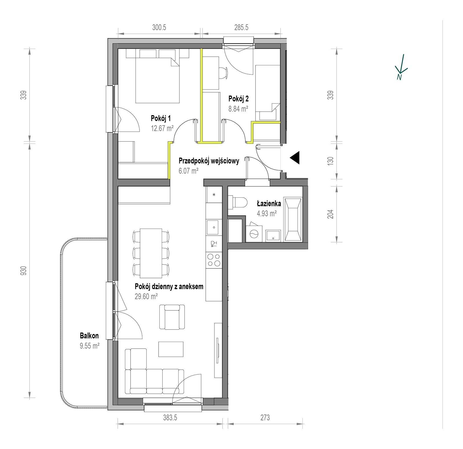 Skorosze Vita – inwestycja Develia - lokal B/3/165, budynek Etap I