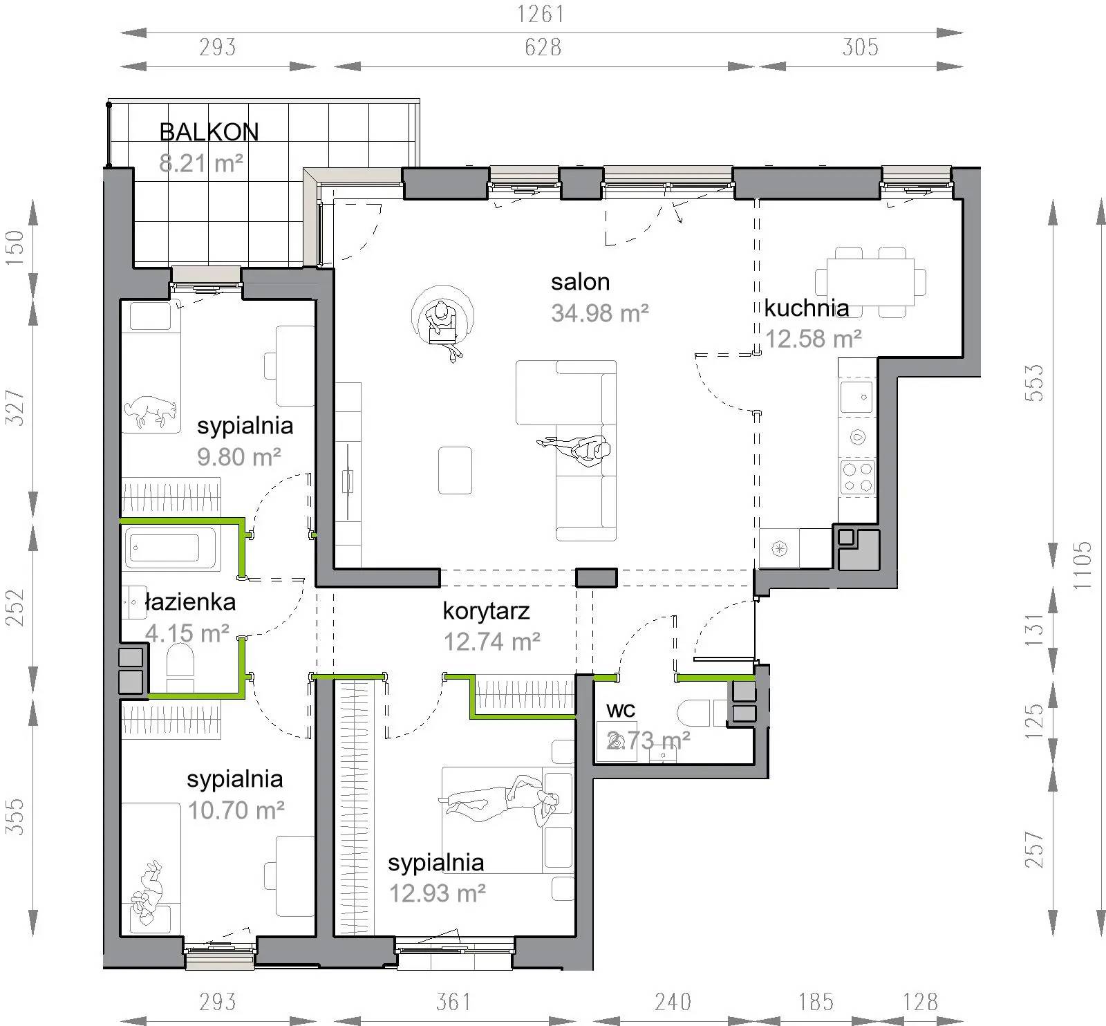 Przy Parku Vita – inwestycja Develia - lokal M3/2/3/16, budynek Etap III