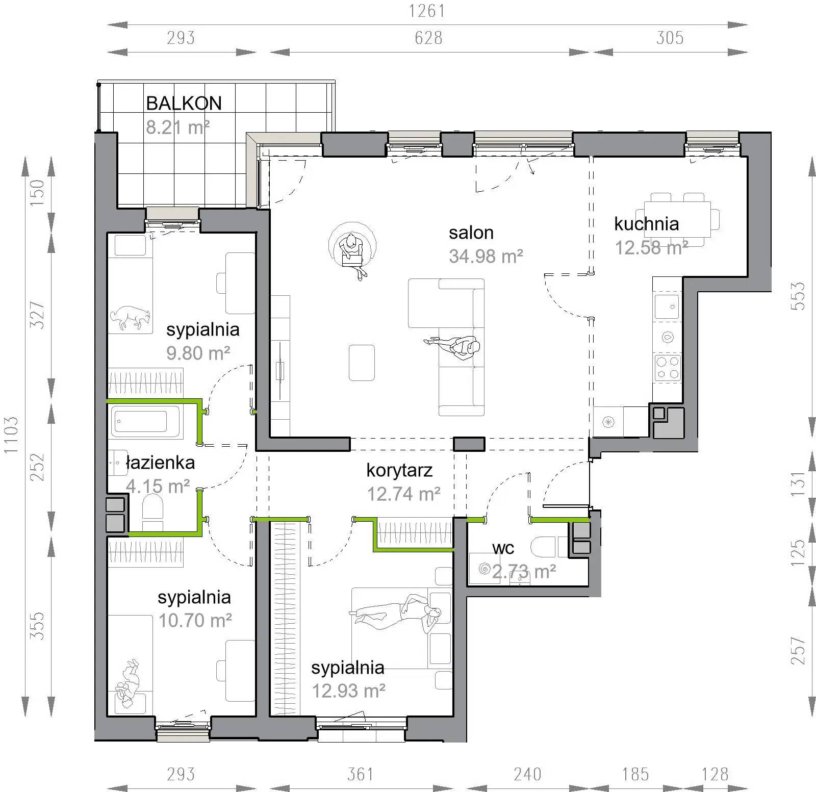 Przy Parku Vita – inwestycja Develia - lokal M3/2/5/24, budynek Etap III