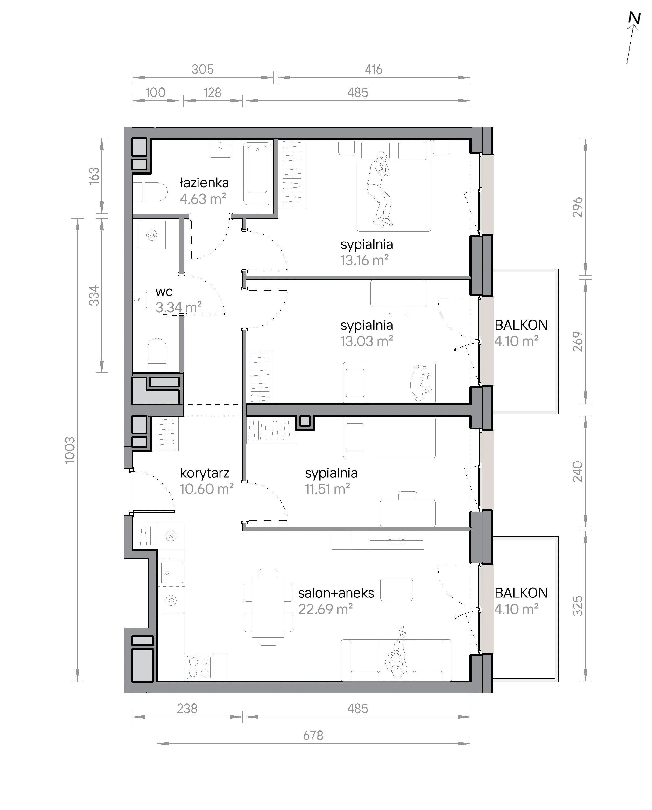Przy Parku Vita – inwestycja Develia - lokal M2/3/1/15, budynek Etap I
