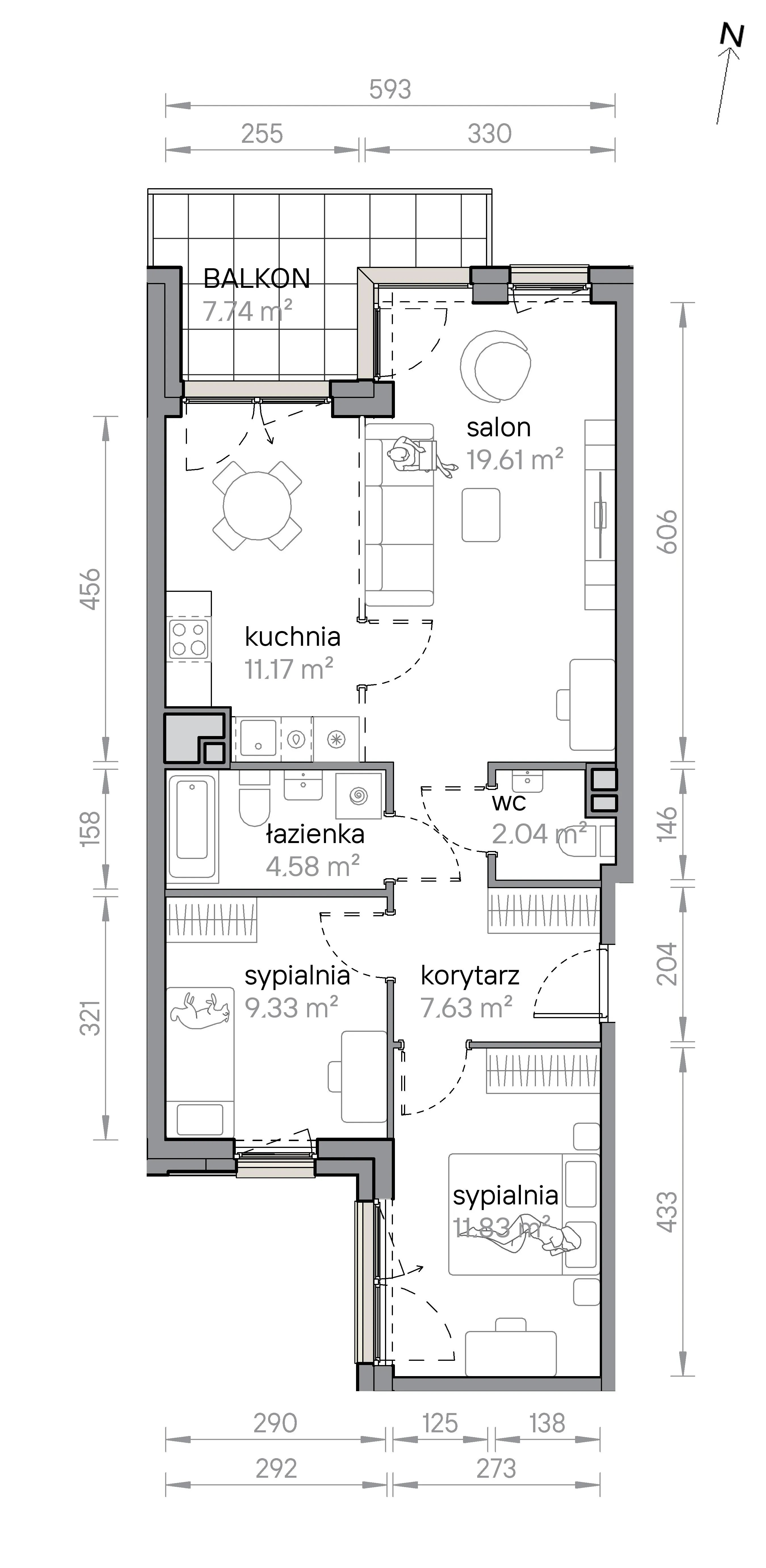 Przy Parku Vita – inwestycja Develia - lokal M2/3/1/19, budynek Etap I