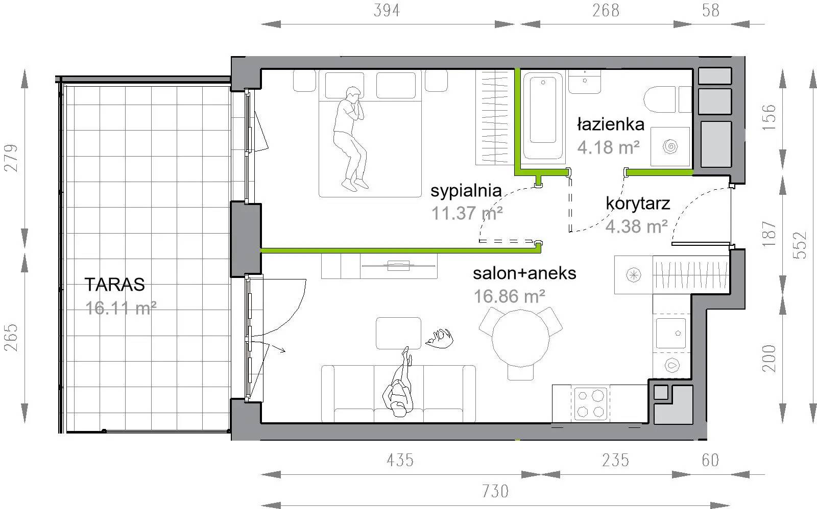 Przy Parku Vita – inwestycja Develia - lokal M3/1/1/11, budynek Etap III