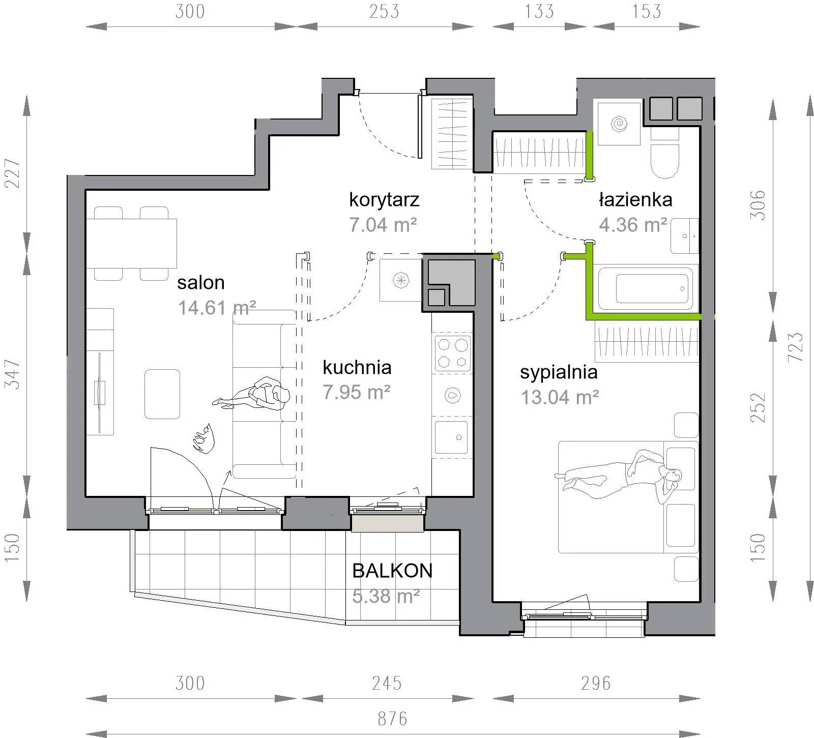 Przy Parku Vita – inwestycja Develia - lokal M3/2/1/7, budynek Etap III