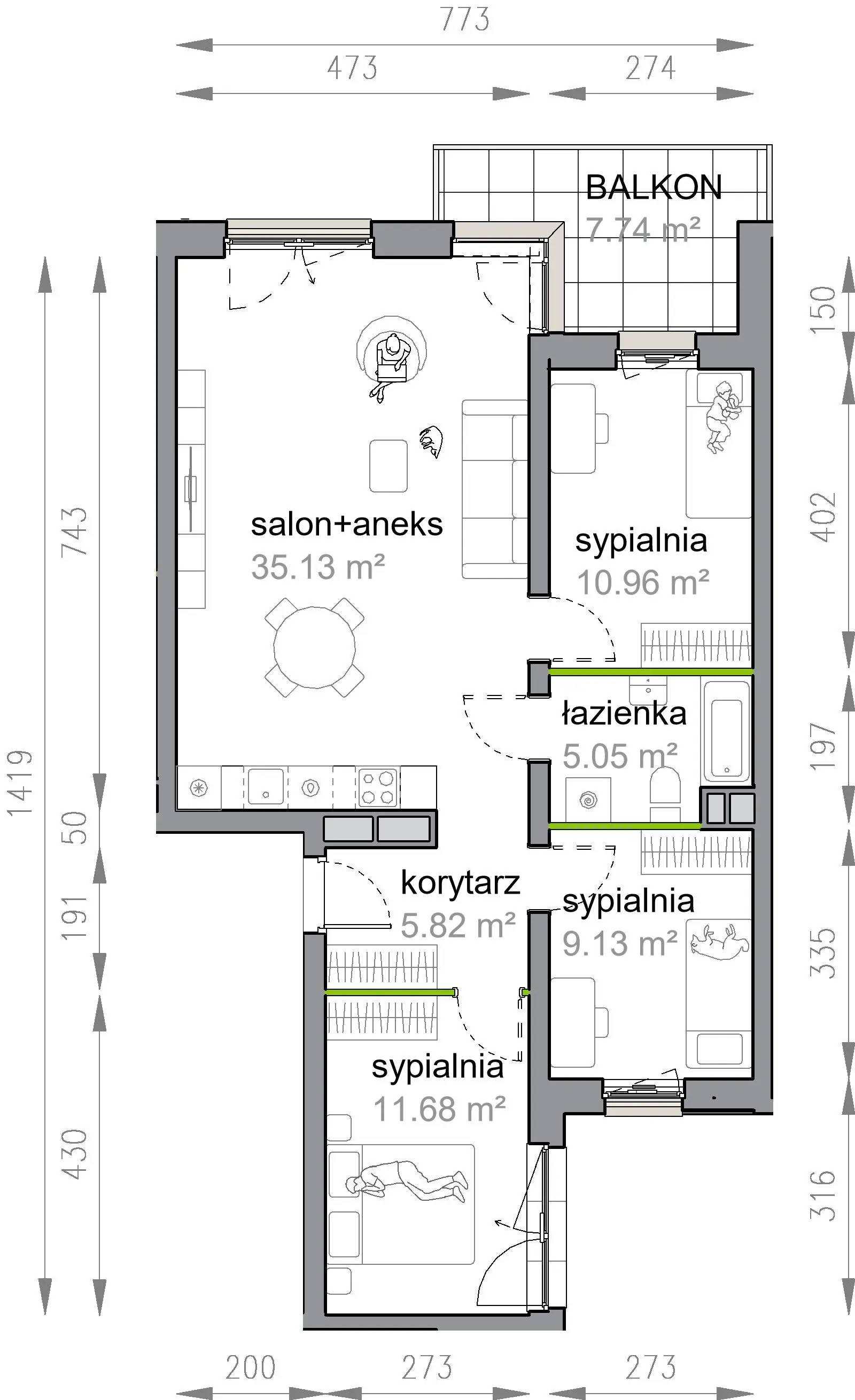 Przy Parku Vita – inwestycja Develia - lokal M3/1/2/24, budynek Etap III