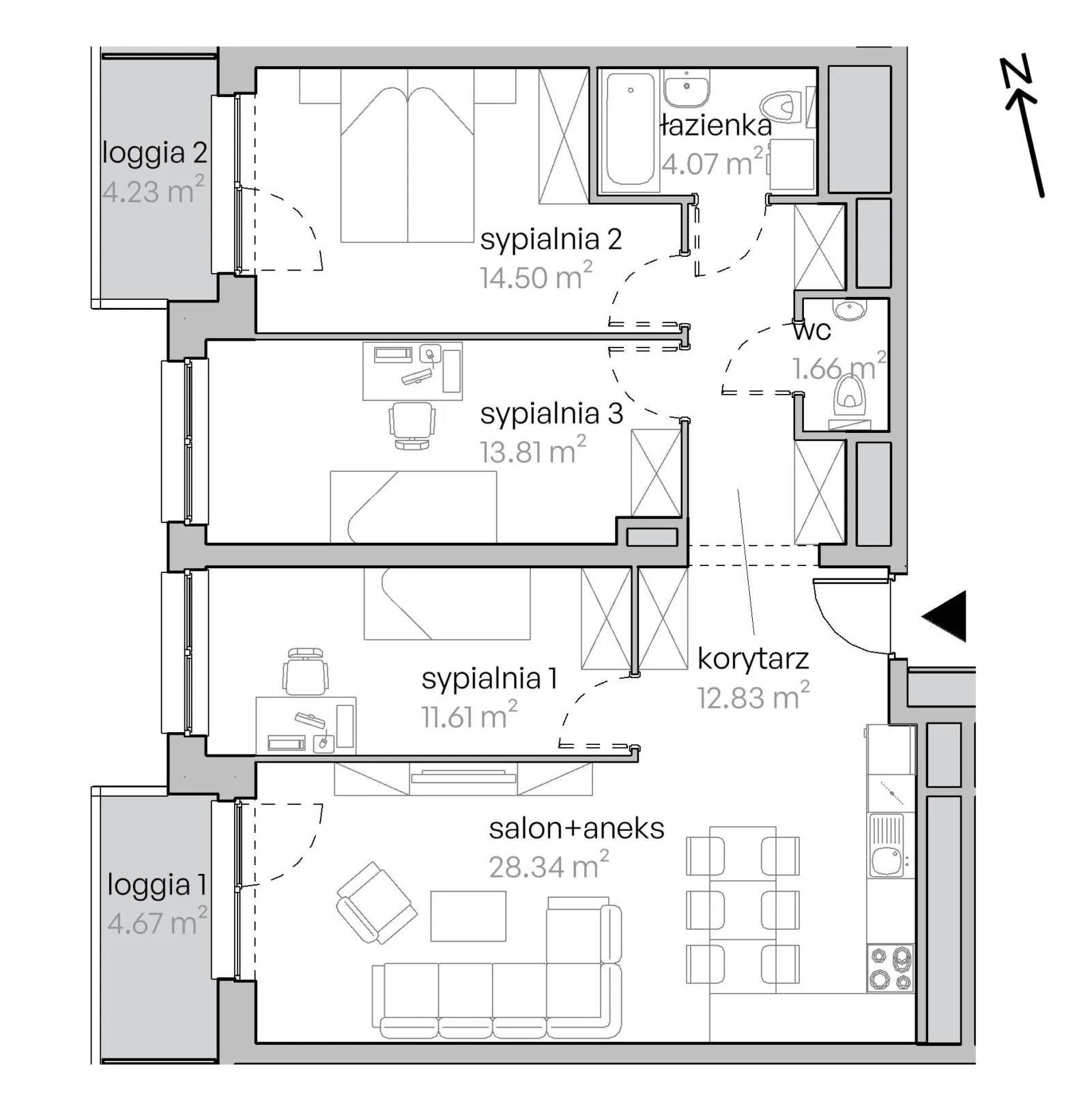 Legnicka Vita – inwestycja Develia - lokal L1/14/140, budynek Etap I