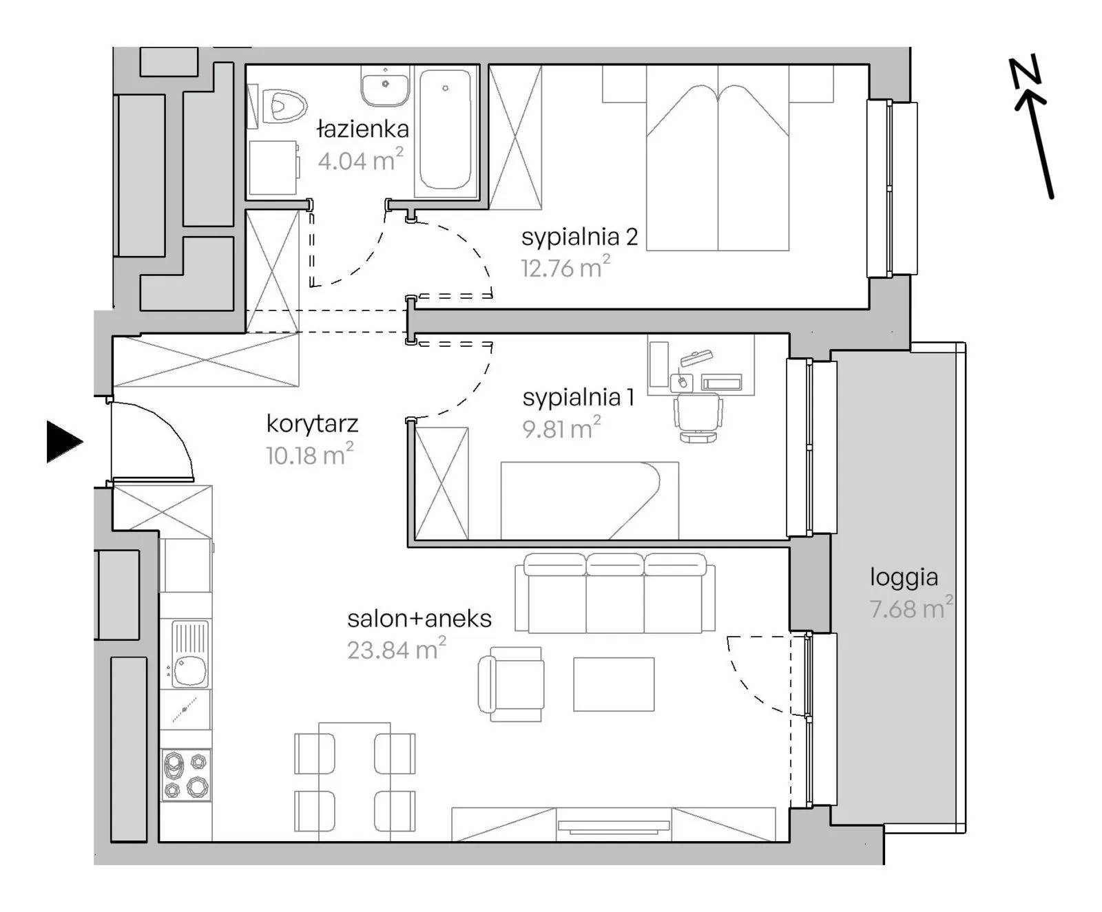 Legnicka Vita – inwestycja Develia - lokal L1/15/144, budynek Etap I