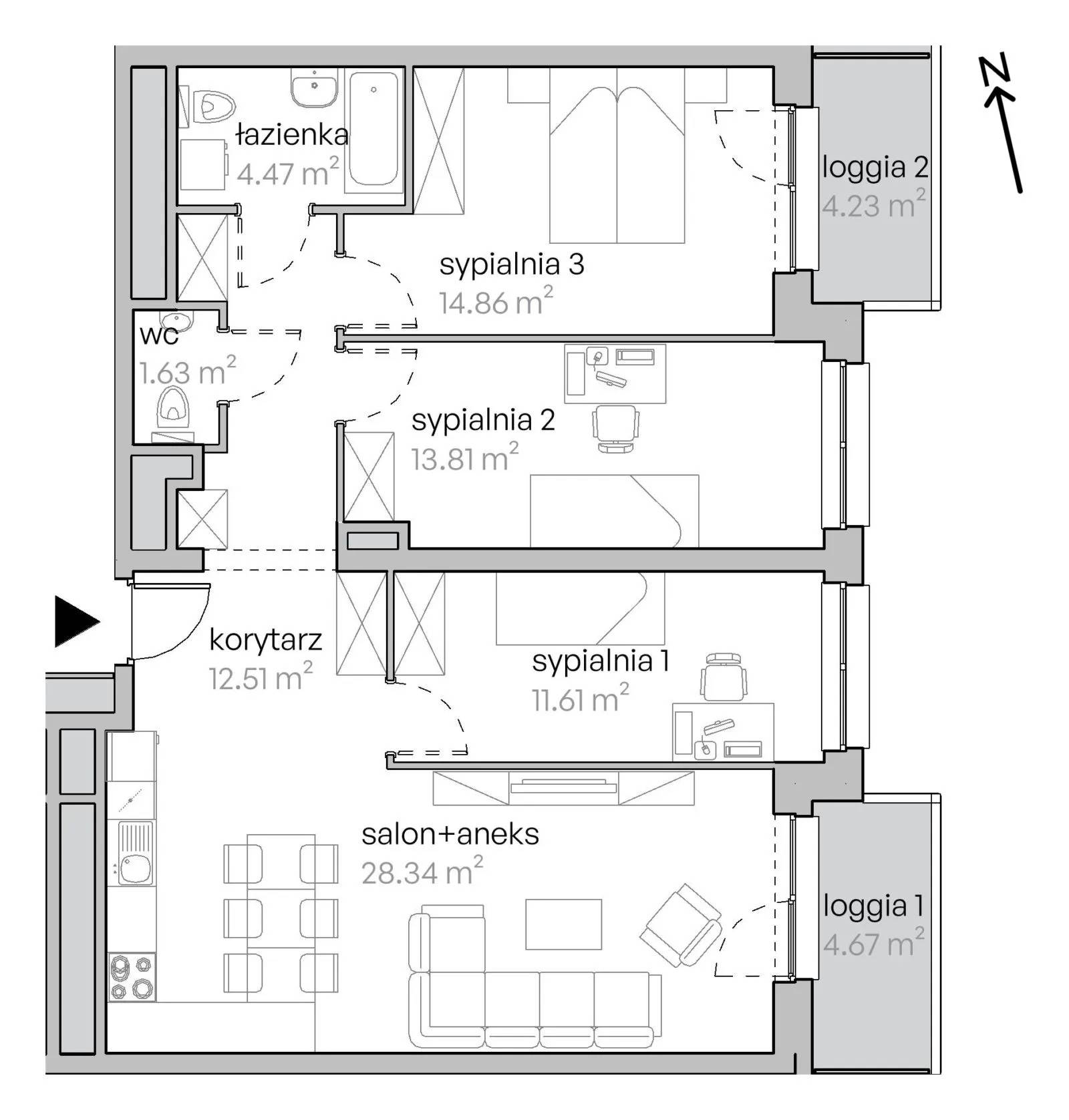 Legnicka Vita – inwestycja Develia - lokal L1/15/146, budynek Etap I