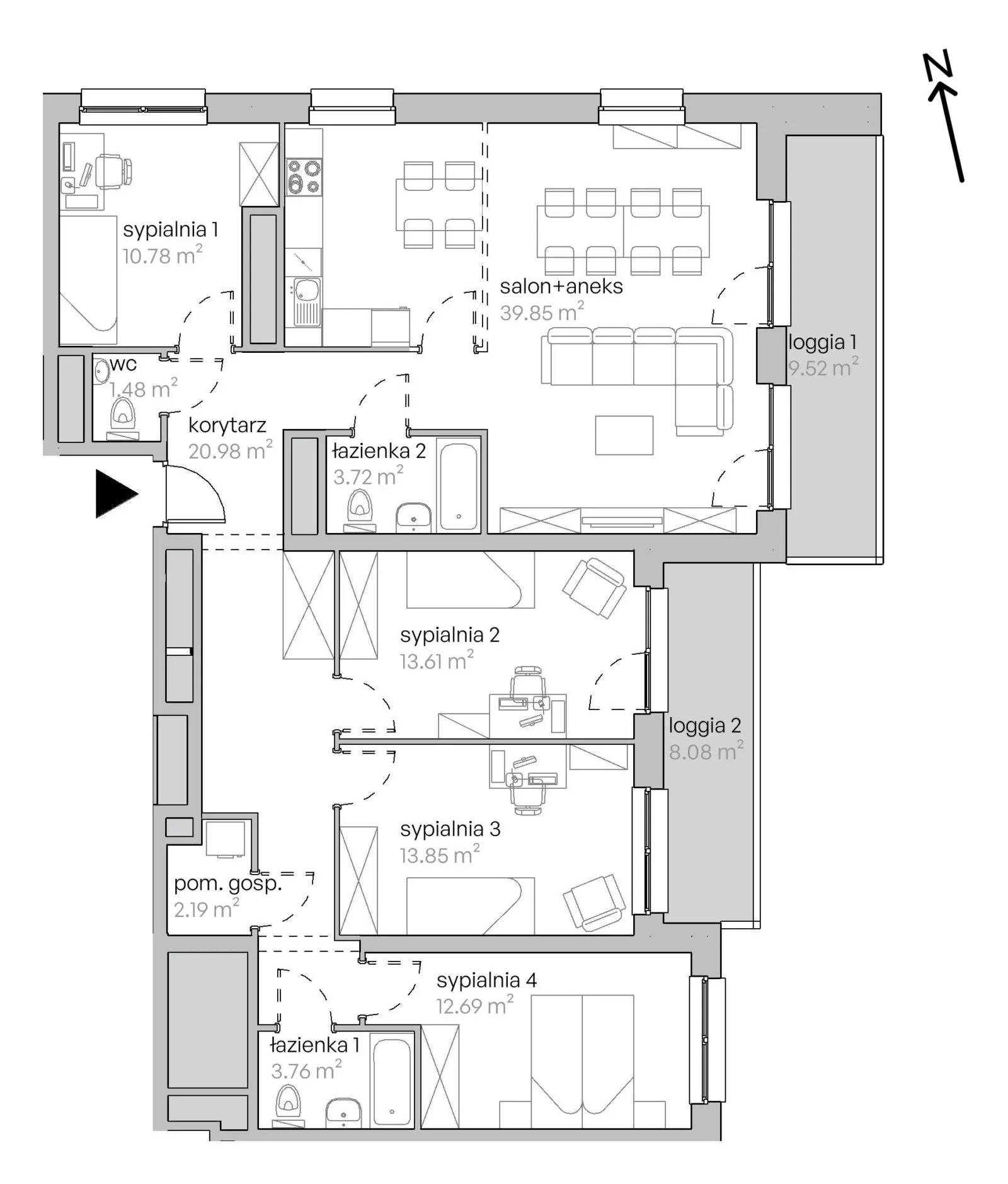 Legnicka Vita – inwestycja Develia - lokal L1/17/157, budynek Etap I