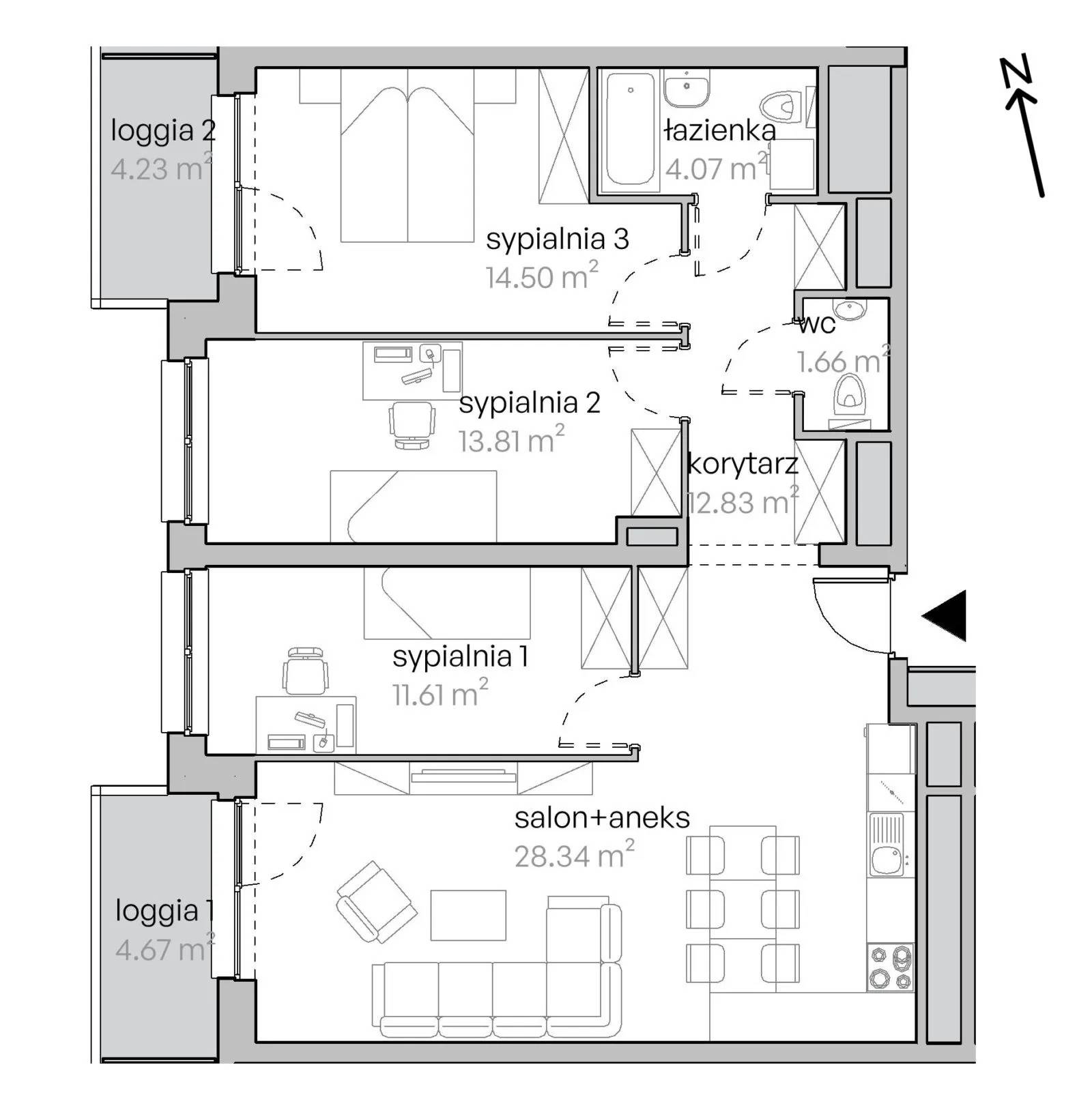 Legnicka Vita – inwestycja Develia - lokal L1/10/104, budynek Etap I
