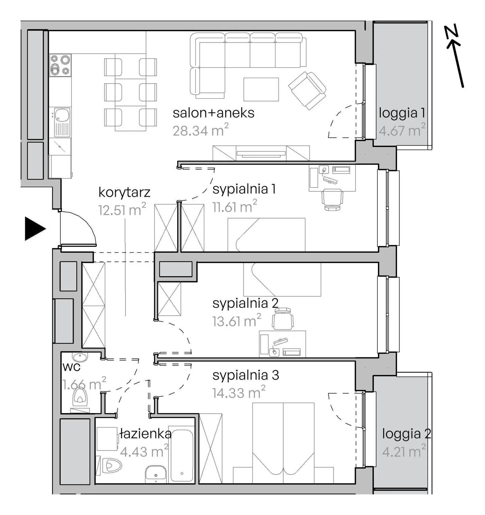 Legnicka Vita – inwestycja Develia - lokal L2/12/99, budynek Etap II