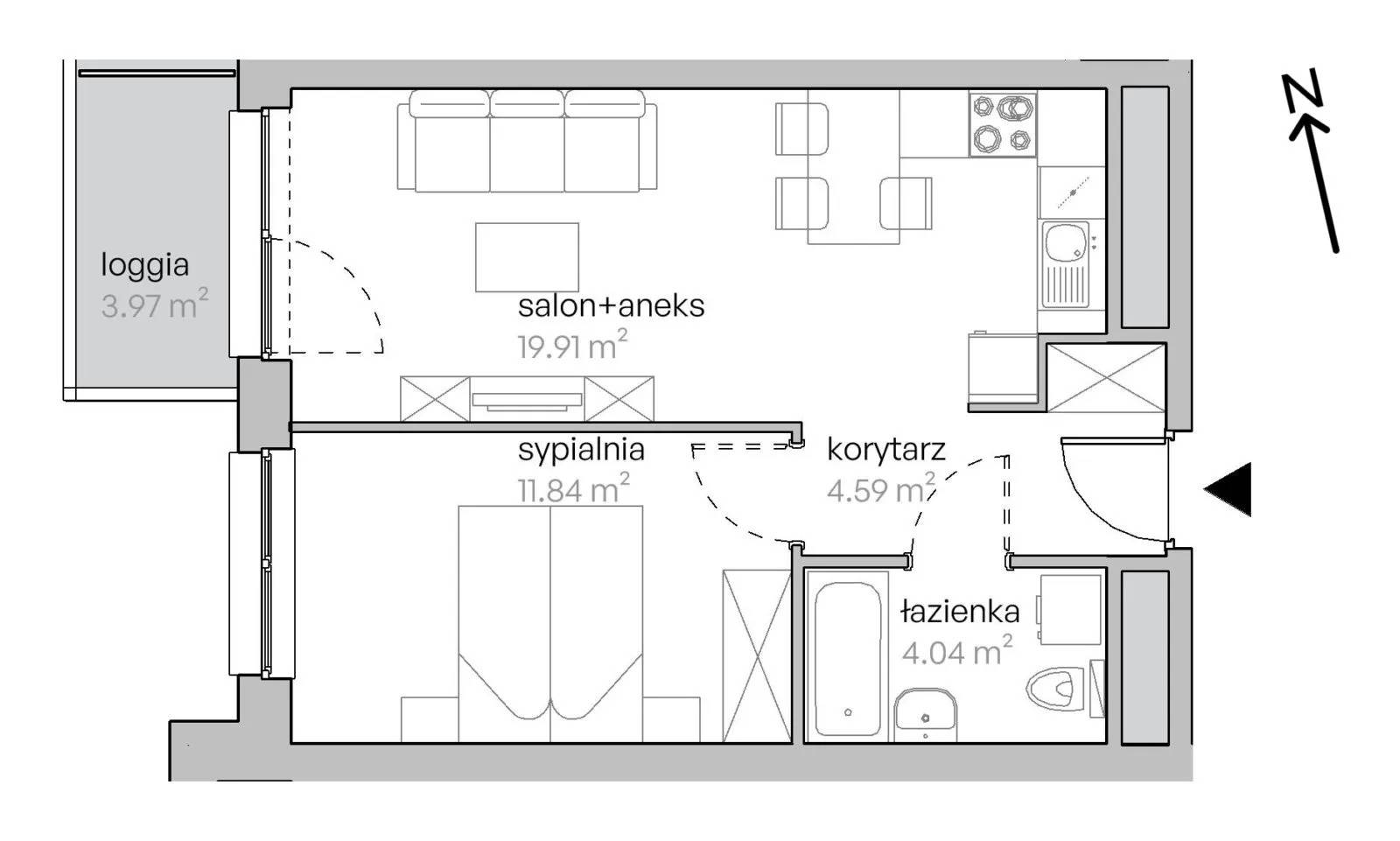 Legnicka Vita – inwestycja Develia - lokal L2/14/113, budynek Etap II
